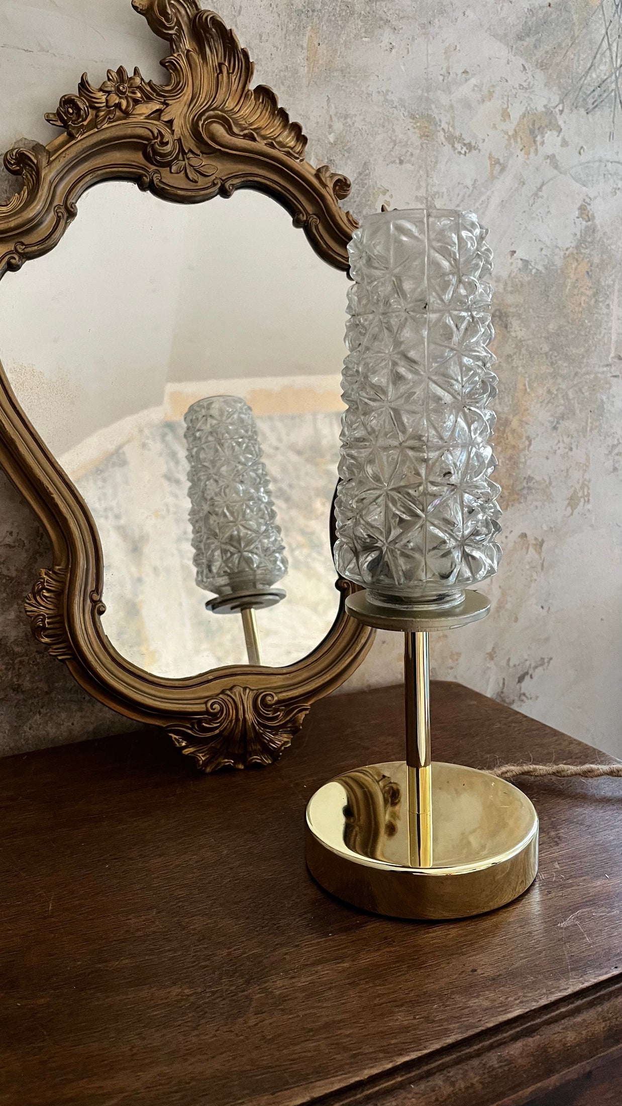 Alberte - Globe en verre pour lampe vintage personnalisée sur mesure - lesmimieres