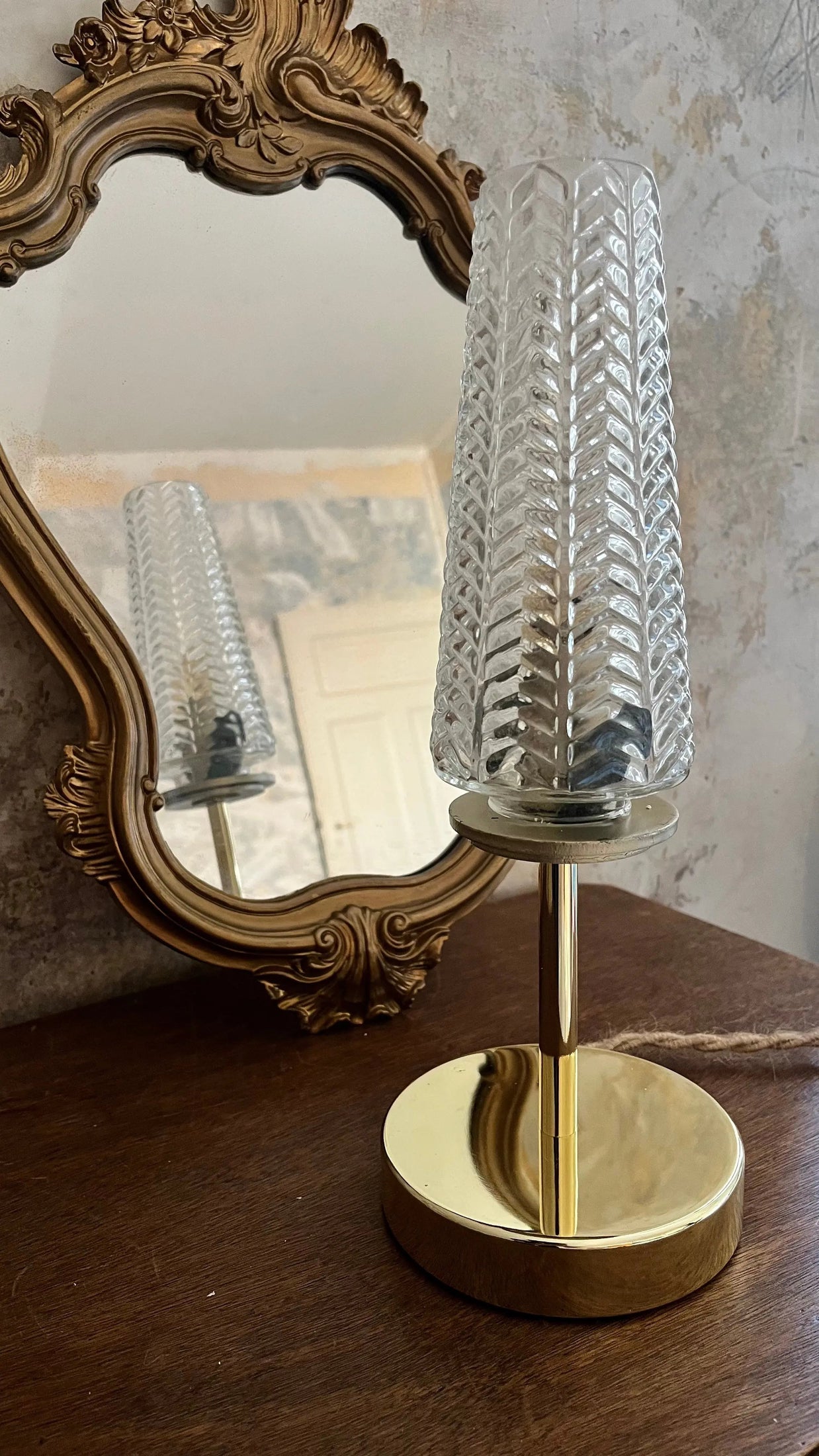 Amélie - Globe en verre pour lampe vintage personnalisée sur mesure - lesmimieres