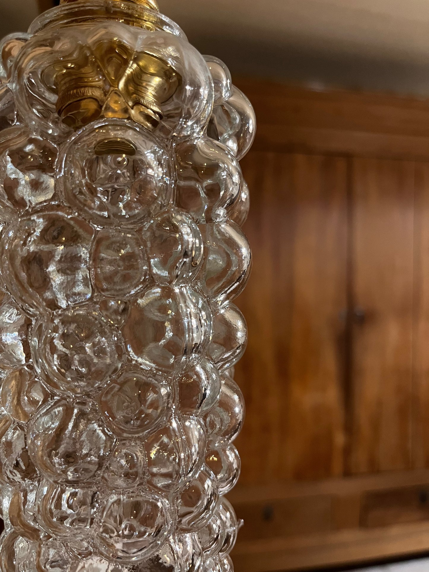 Lampe baladeuse vintage ancien en verre les mimieres