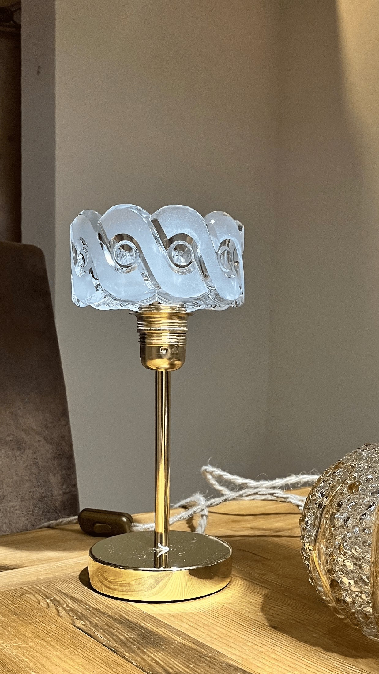 Ilda - Globe en verre pour lampe baladeuse vintage personnalisée sur mesure - lesmimieres