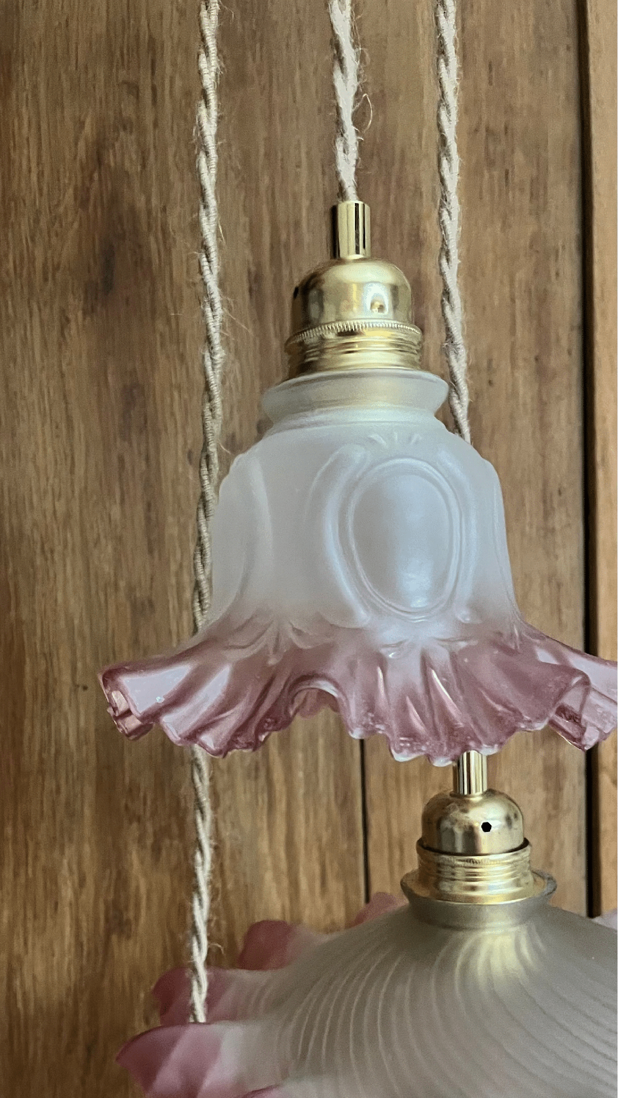 Éliane - Globe en verre pour lampe vintage personnalisée sur mesure - lesmimieres