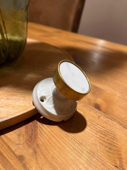 Jasmin - Patère en céramique vintage - lesmimieres