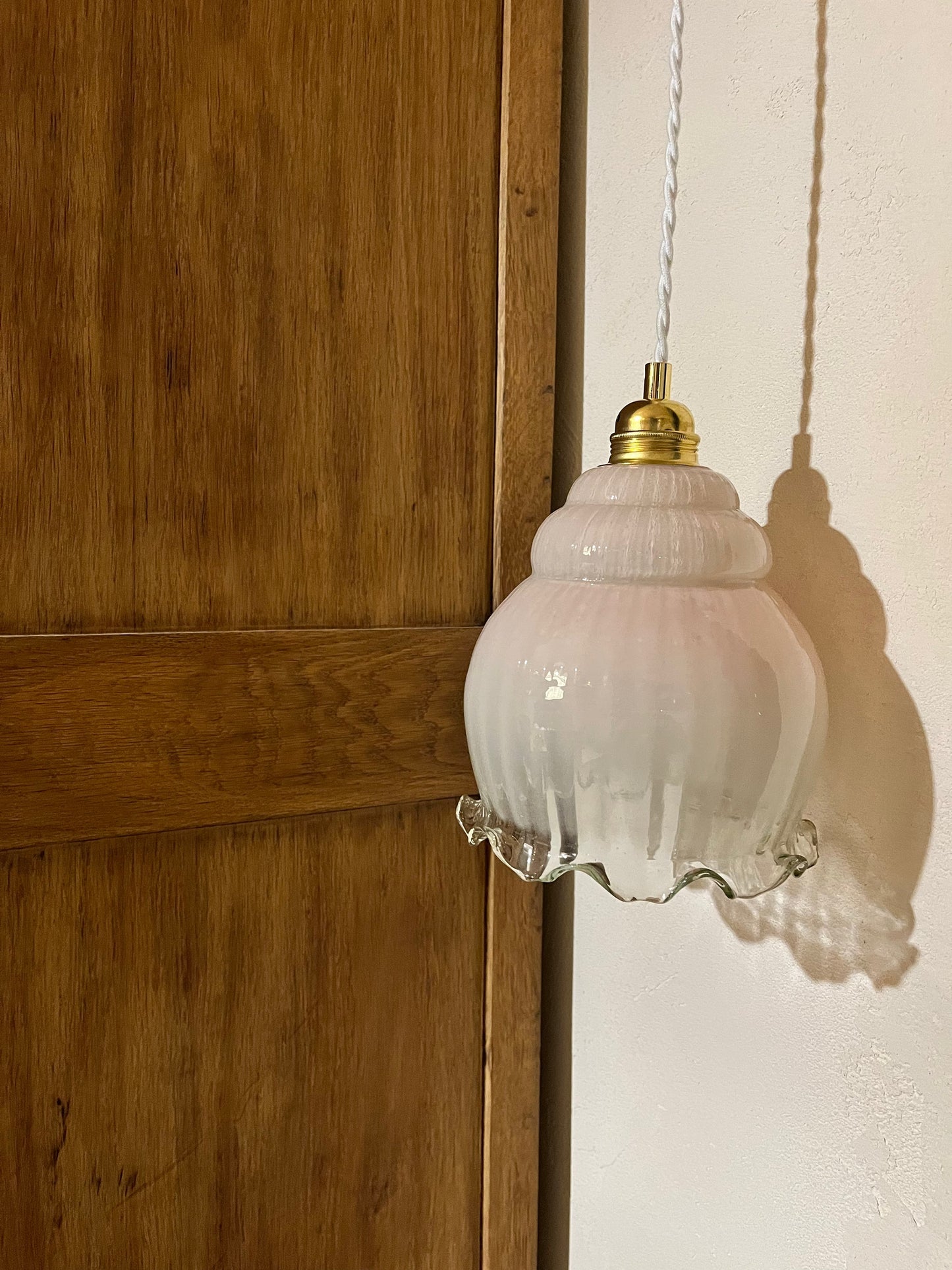 Angélique - Globe en verre pour lampe vintage personnalisée sur mesure - lesmimieres