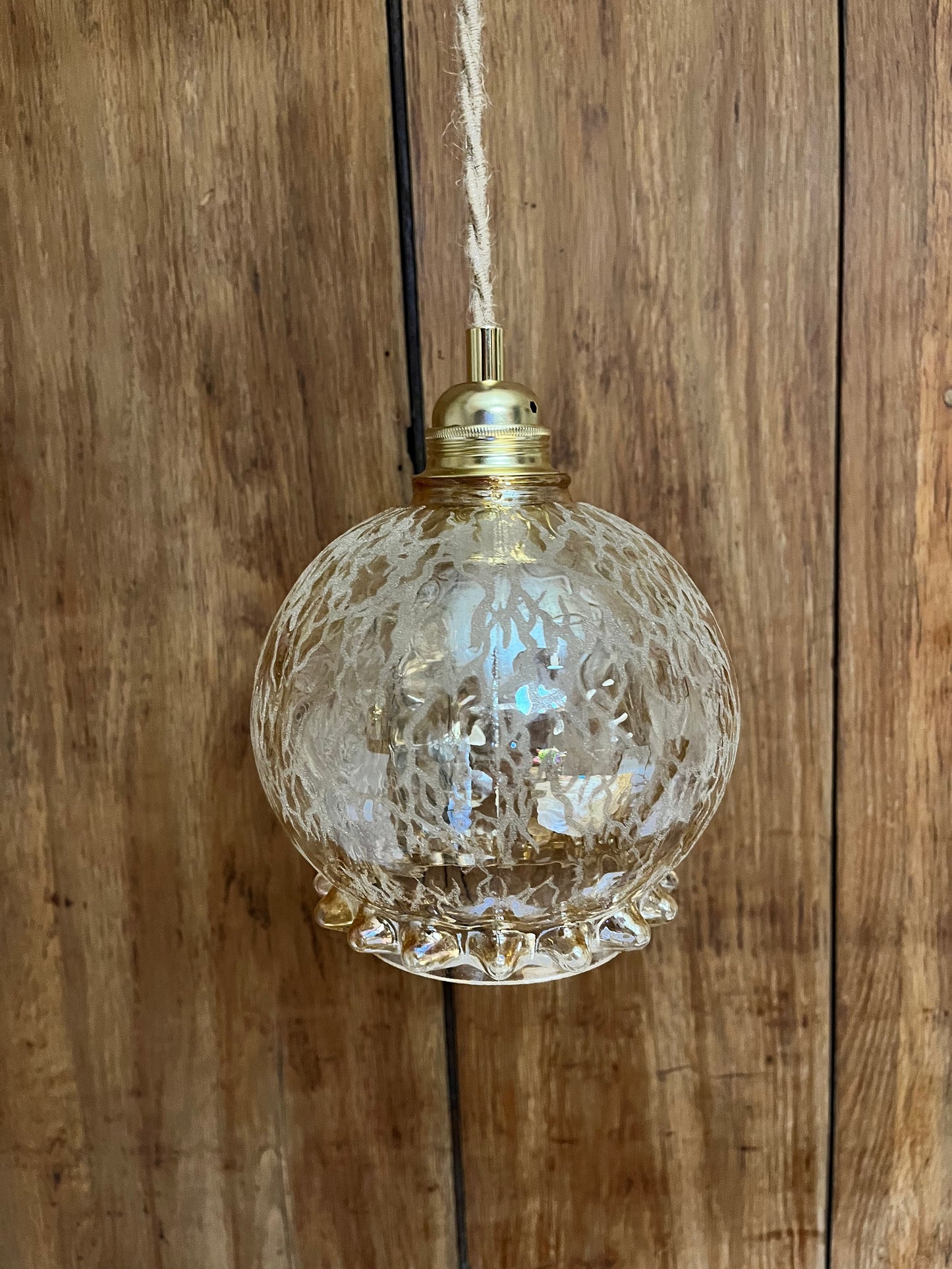 Antonella - Globe en verre pour lampe vintage personnalisée sur mesure - lesmimieres