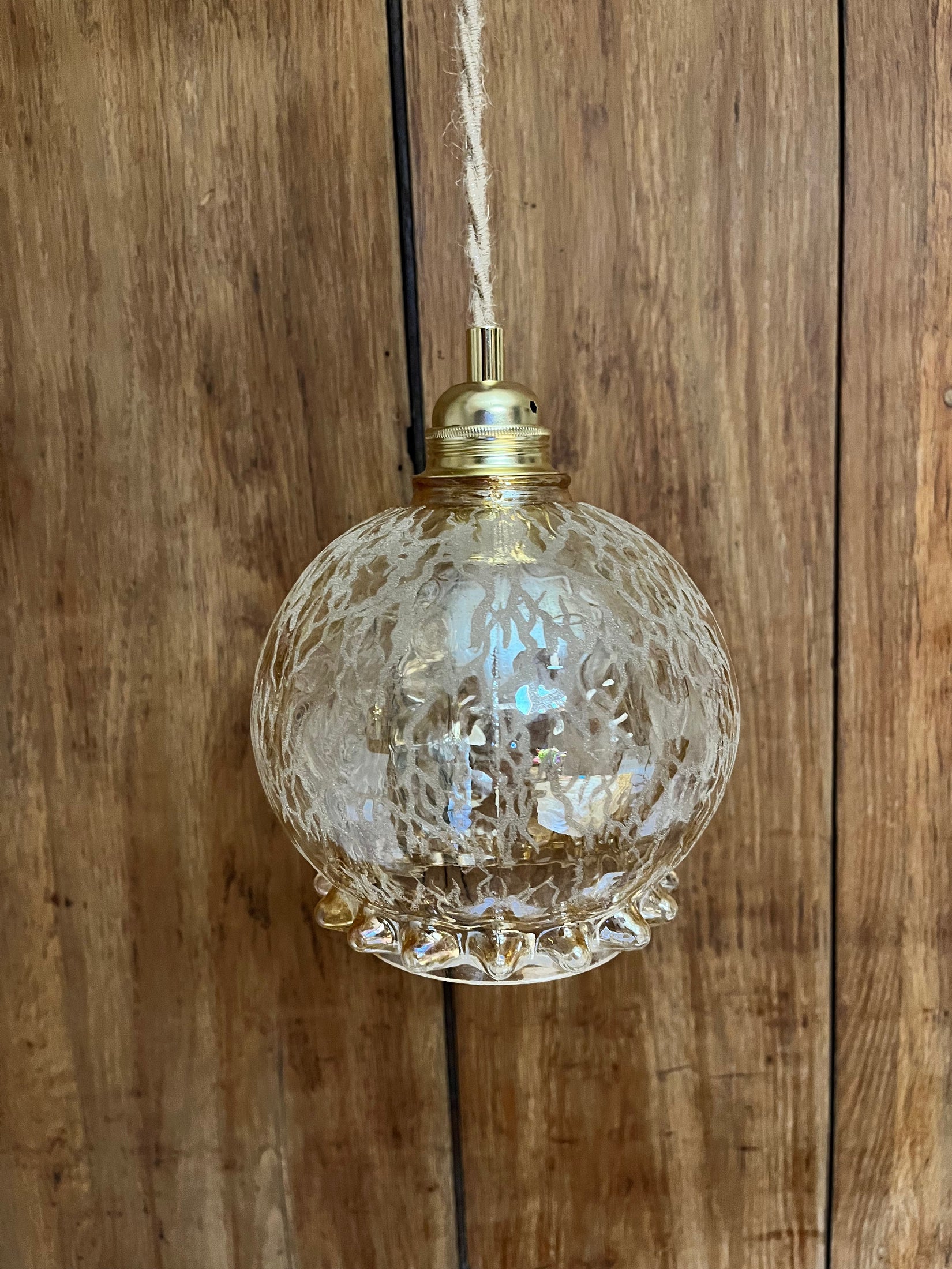 Antonella - Globe en verre pour lampe vintage personnalisée sur mesure - lesmimieres
