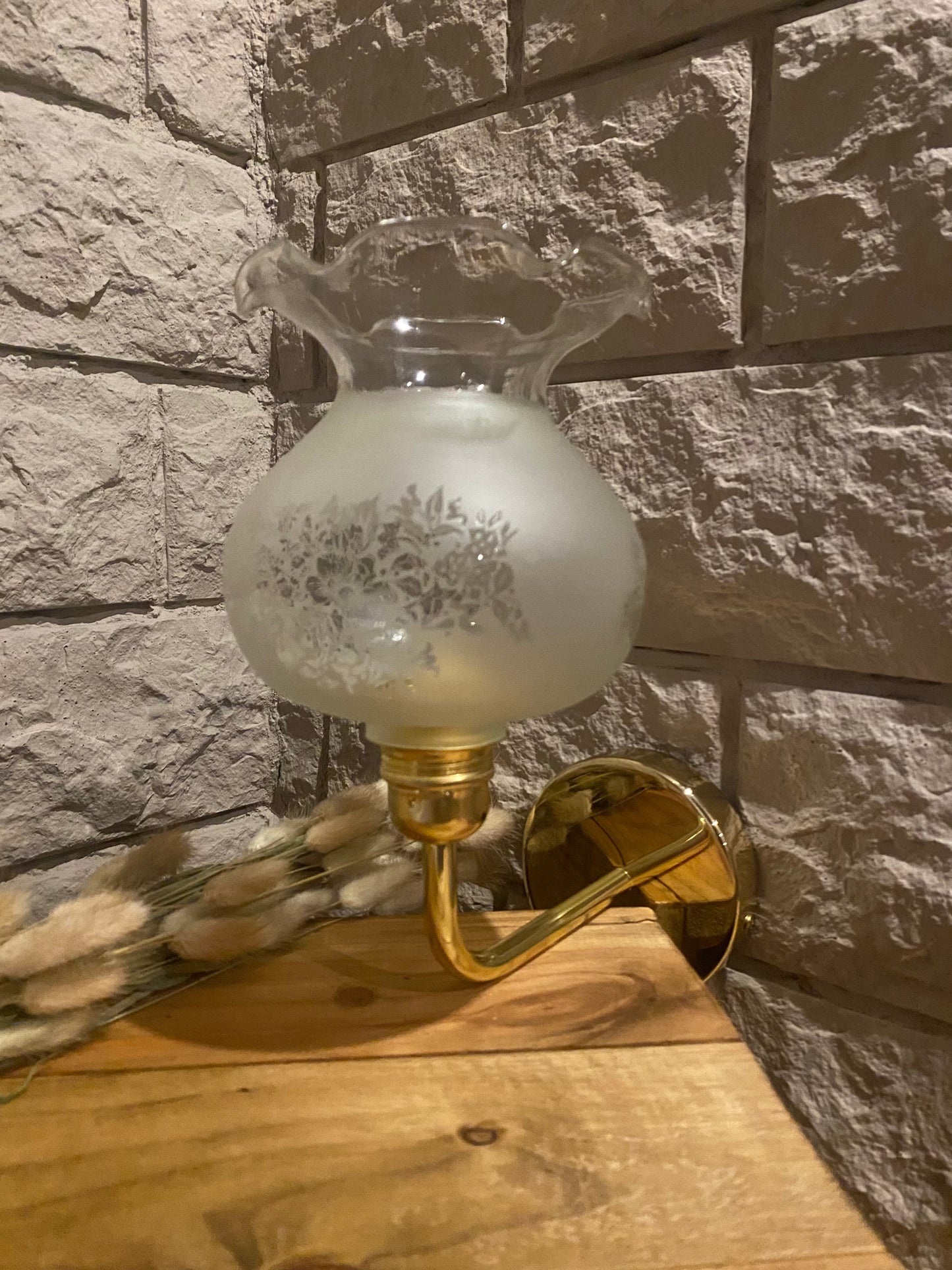 Applique en verre vintage les mimieres