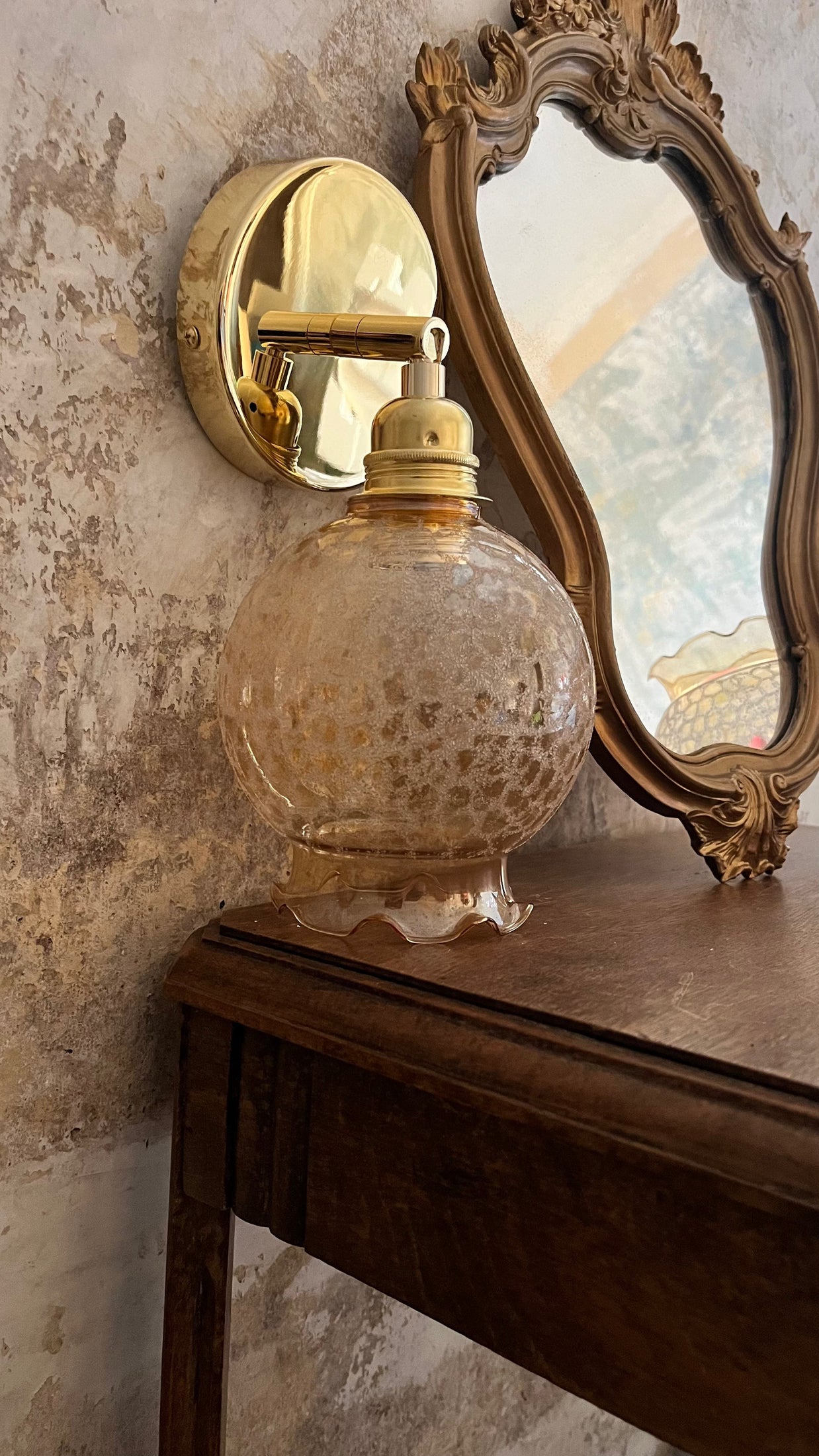 Applique vintage en verre salome les mimieres