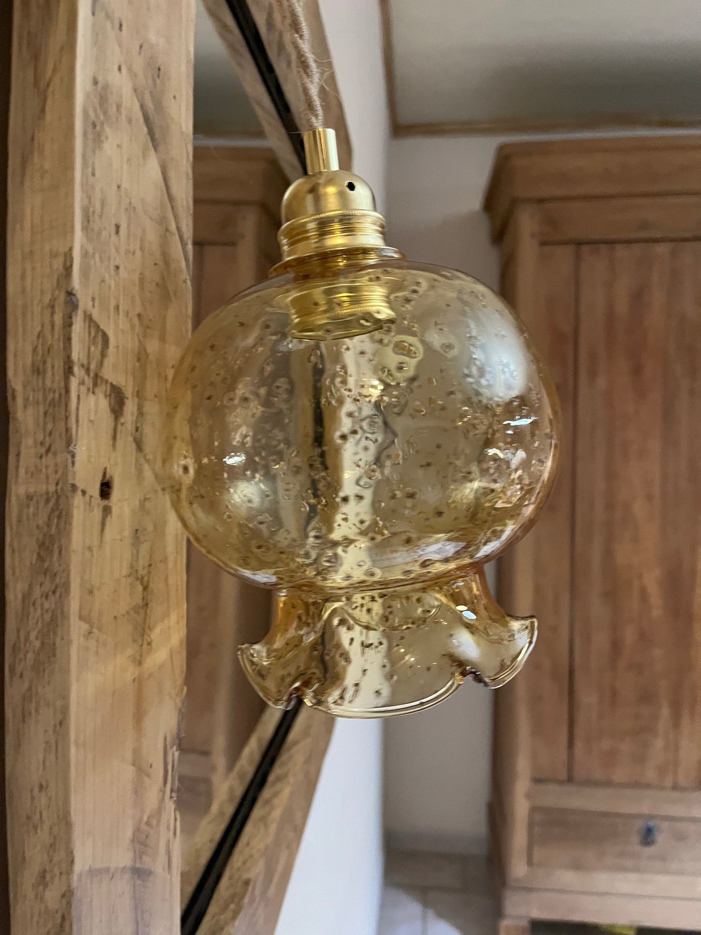 Augusta - Globe en verre pour lampe vintage personnalisée sur mesure - lesmimieres