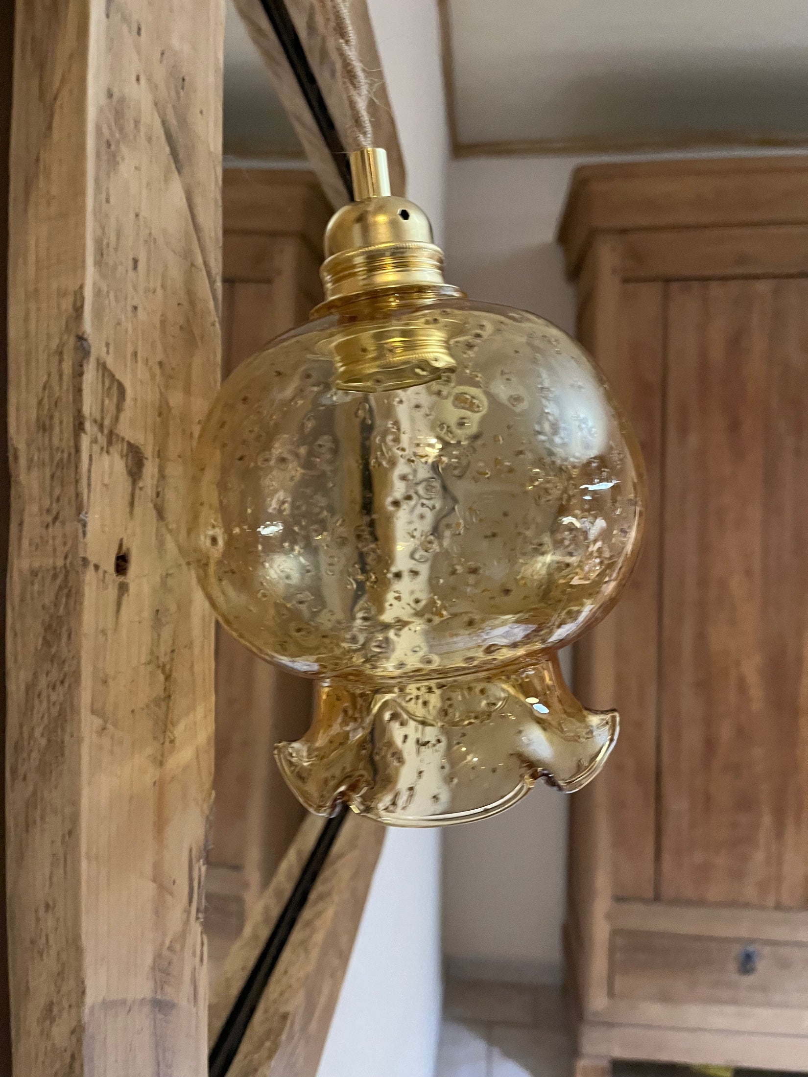 Augusta - Globe en verre pour lampe vintage personnalisée sur mesure - lesmimieres