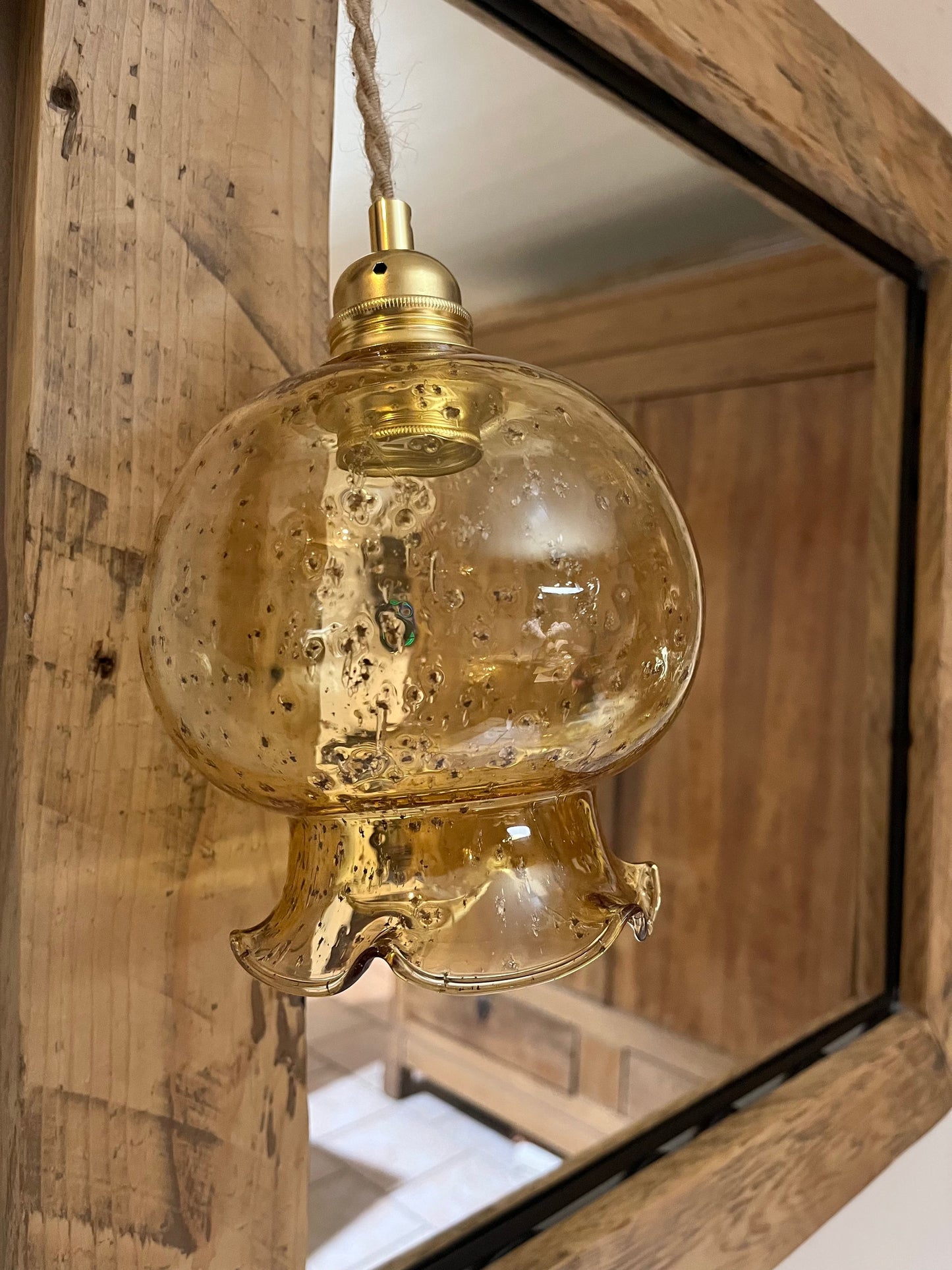 Augusta - Globe en verre pour lampe vintage personnalisée sur mesure - lesmimieres