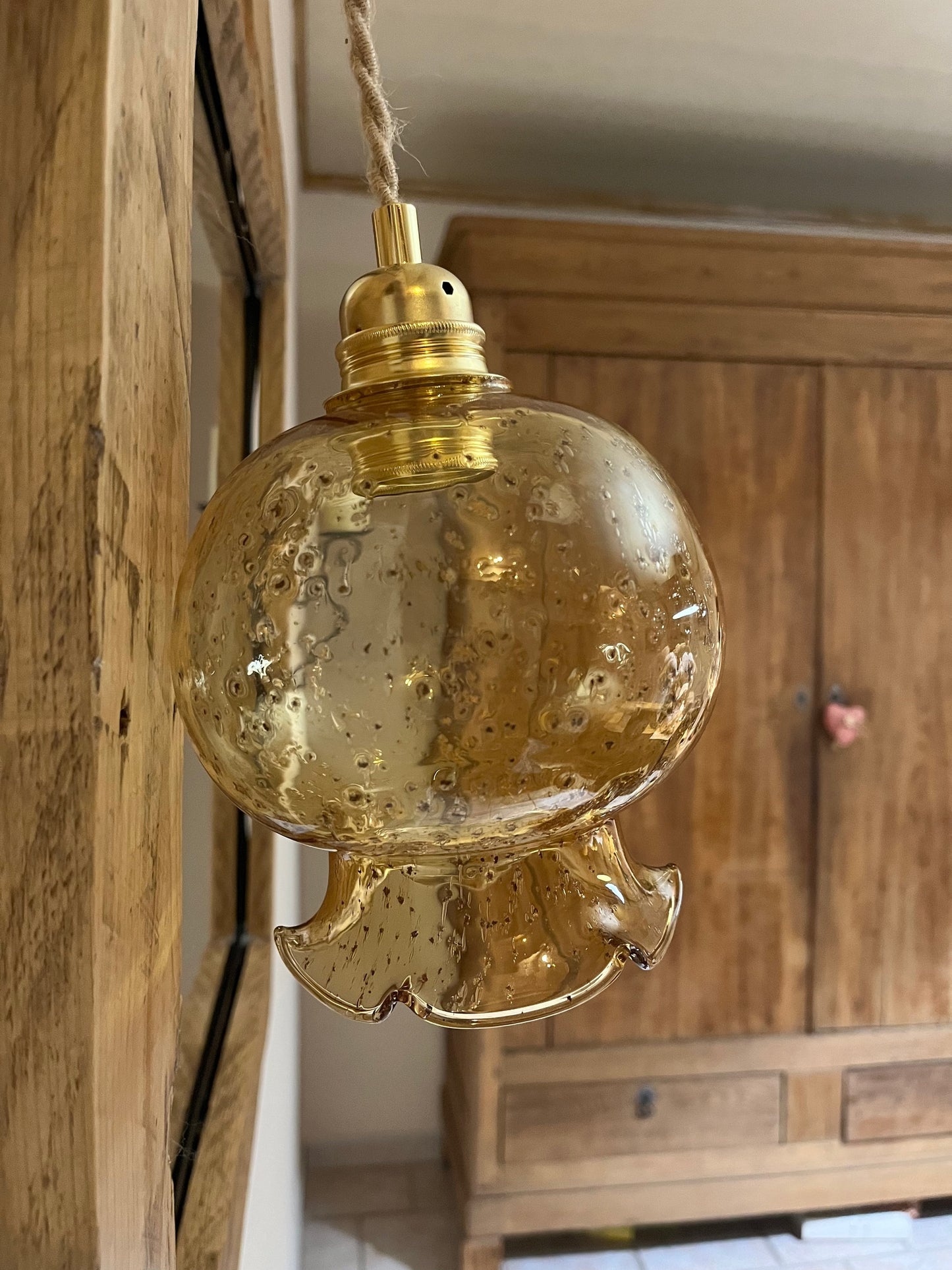 Augusta - Globe en verre pour lampe vintage personnalisée sur mesure - lesmimieres