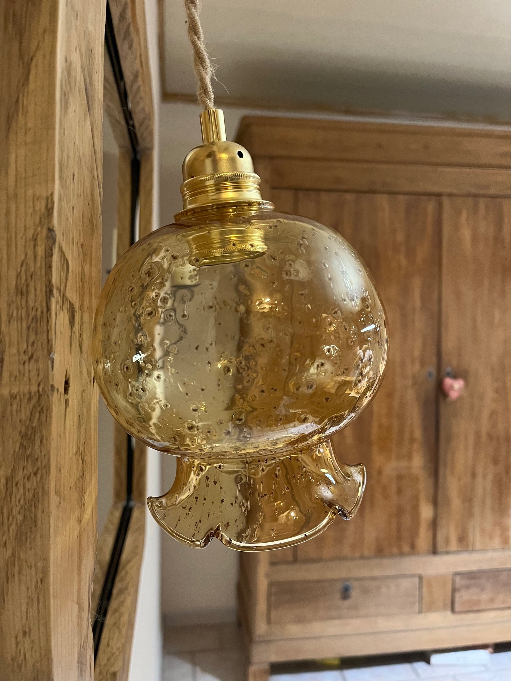 Augusta - Globe en verre pour lampe vintage personnalisée sur mesure - lesmimieres