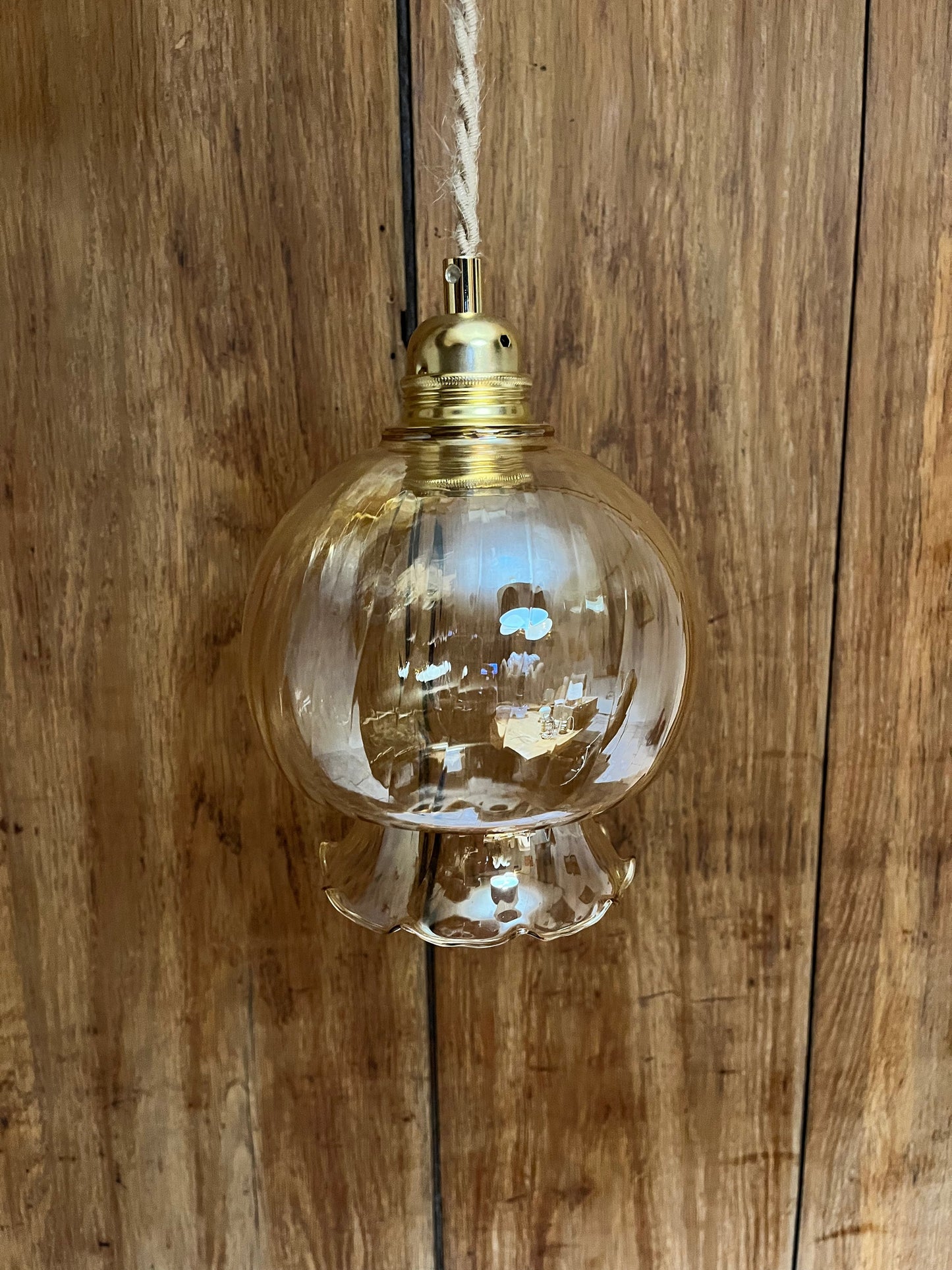 Aurélia - Globe en verre pour lampe vintage personnalisée sur mesure - lesmimieres