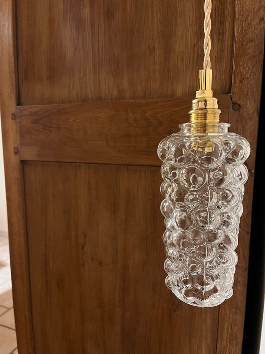 Baladeuse en verre ancien vintage les mimieres