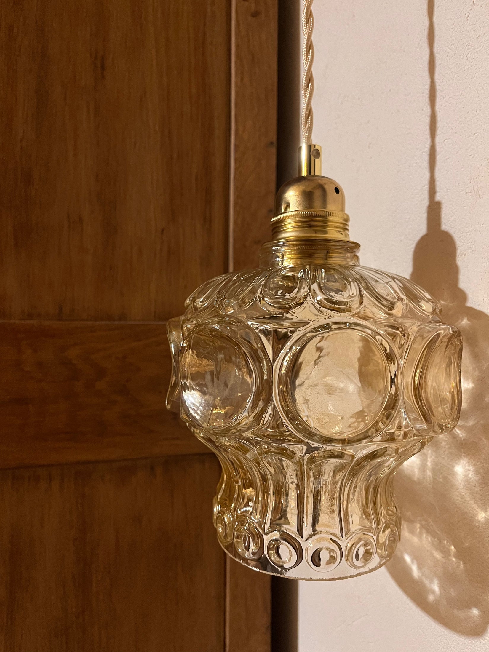 Caroline - Globe en verre pour lampe vintage personnalisée sur mesure - lesmimieres