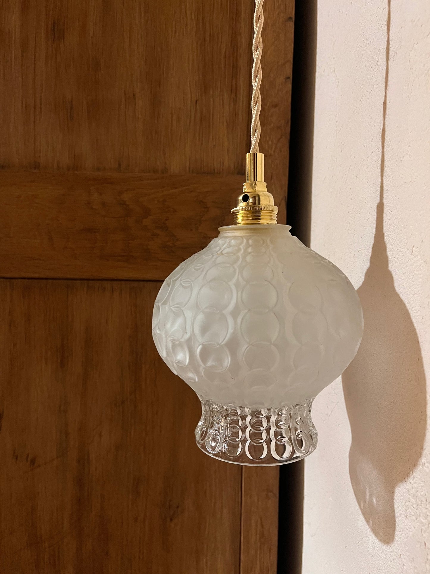 Isidore - Globe en verre pour lampe baladeuse vintage personnalisée sur mesure - lesmimieres