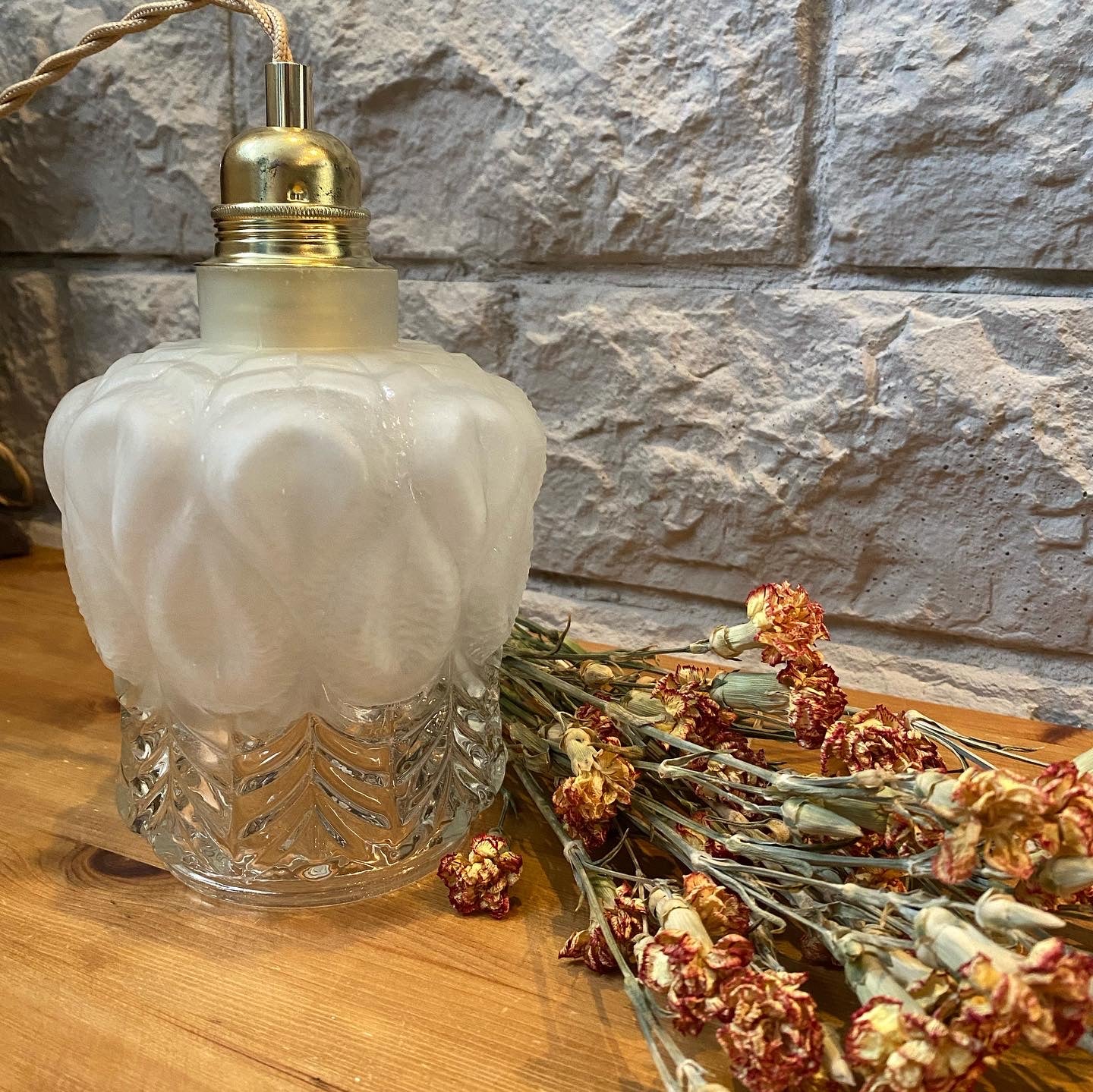 Baladeuse en verre vintage steffy les mimieres