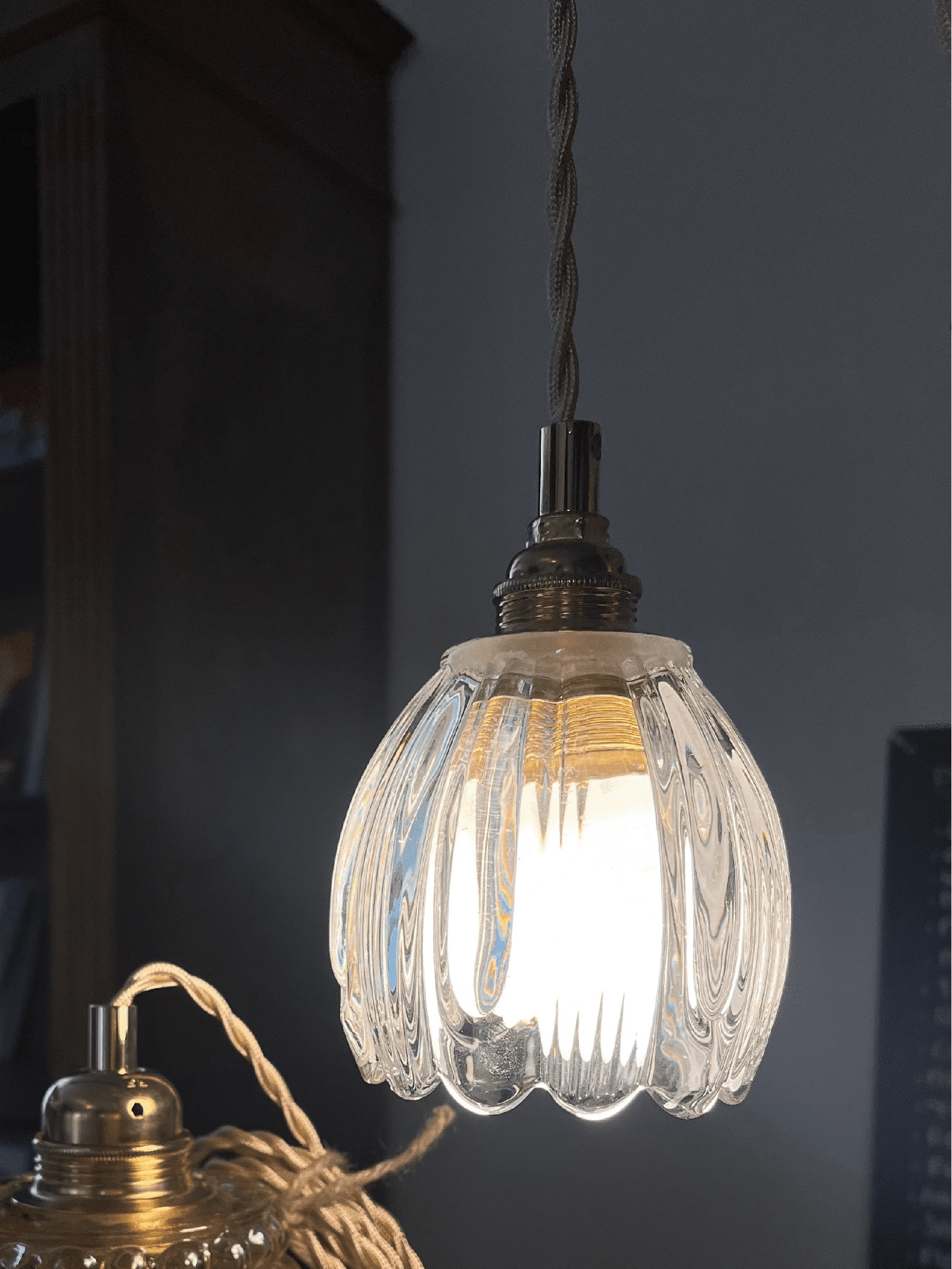Frieda - Globe en verre pour lampe vintage personnalisée sur mesure - lesmimieres