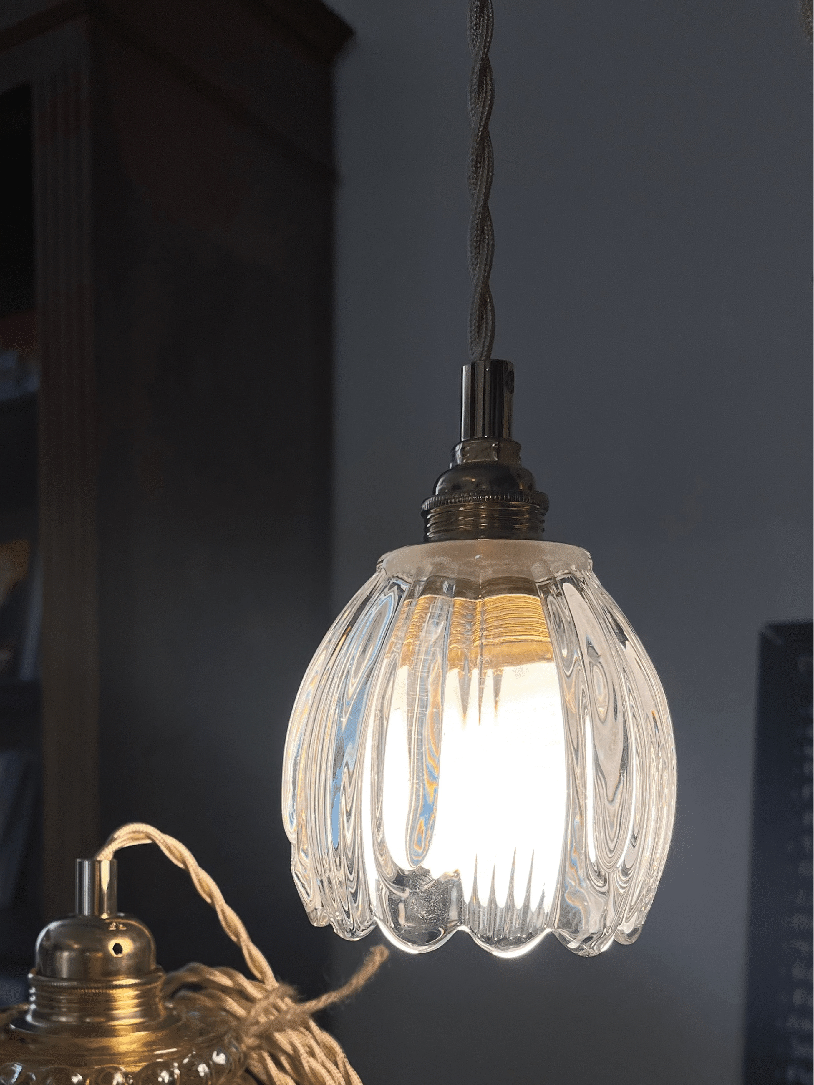 Frieda - Globe en verre pour lampe vintage personnalisée sur mesure - lesmimieres