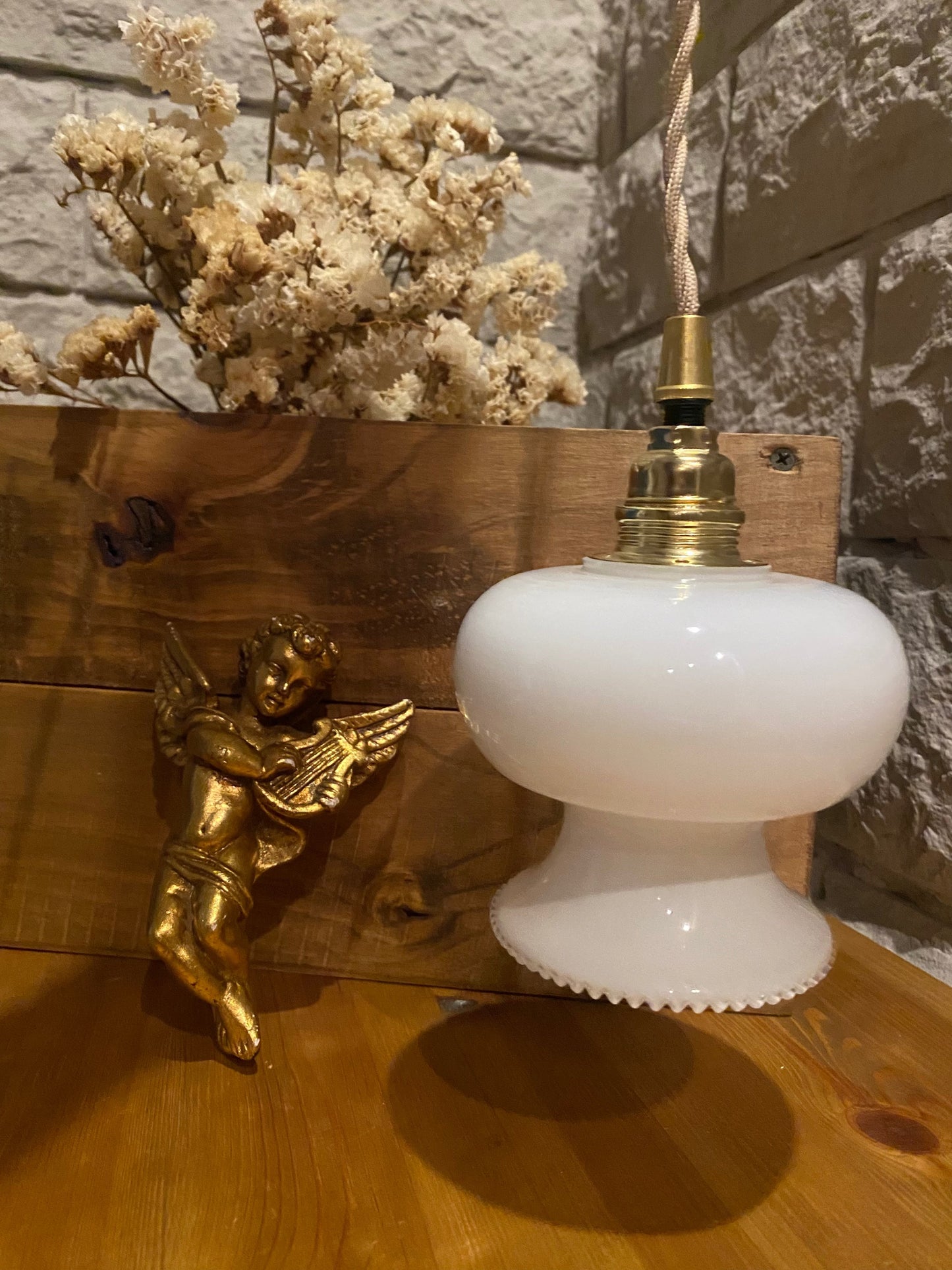 Henriette - Globe en verre pour lampe vintage personnalisée sur mesure - lesmimieres