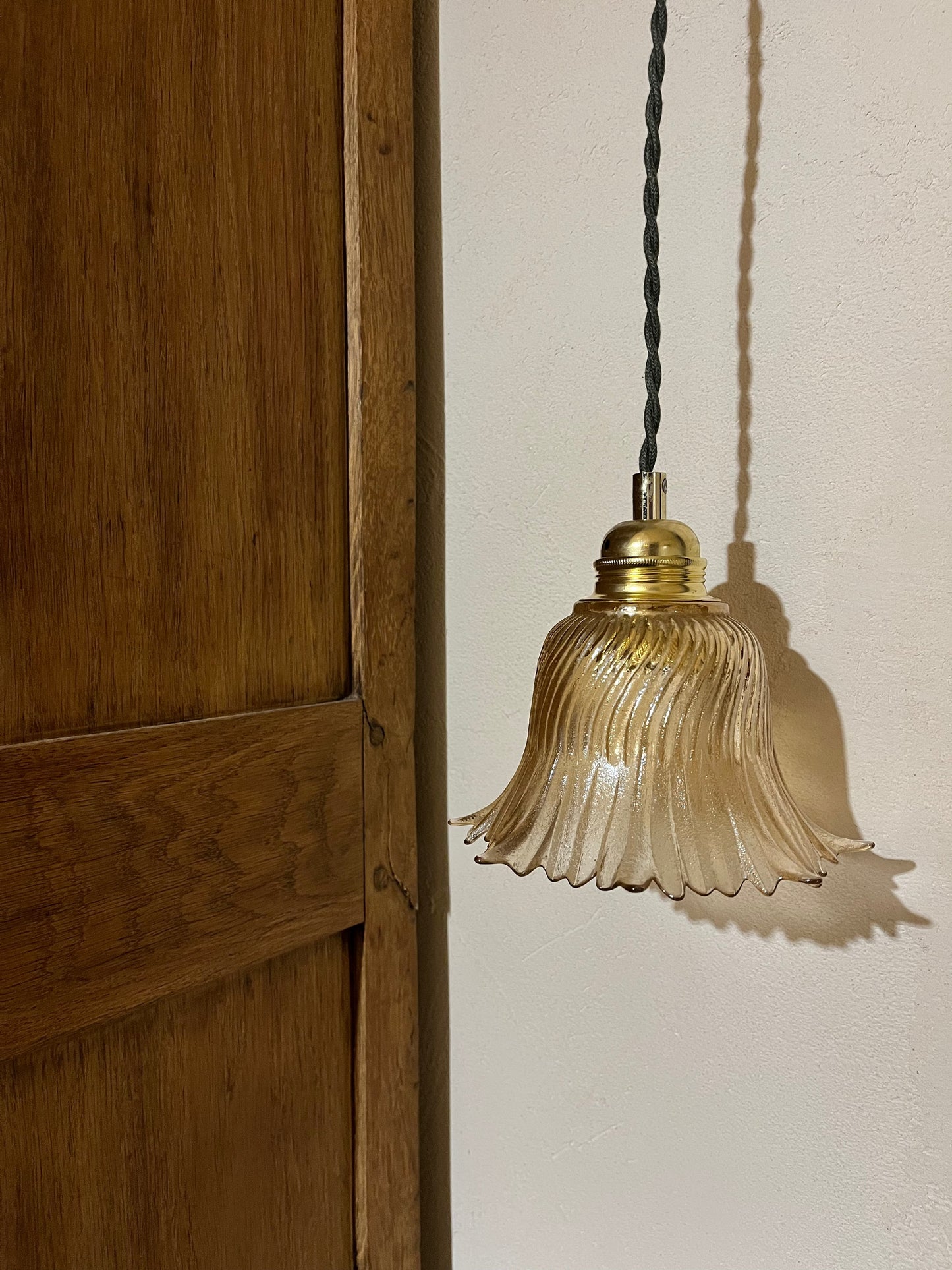 Isée - Globe en verre pour lampe baladeuse vintage personnalisée sur mesure - lesmimieres