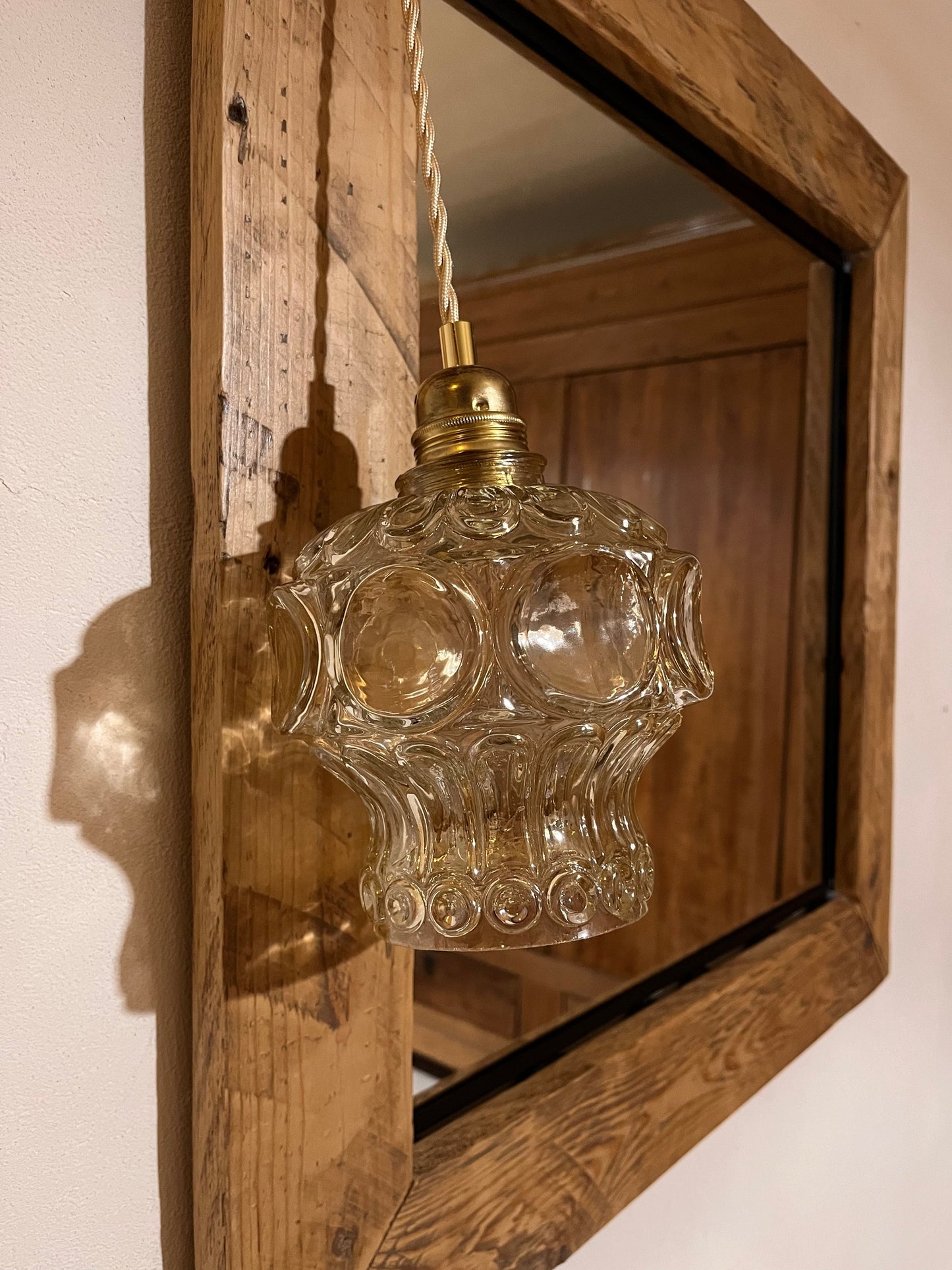 Caroline - Globe en verre pour lampe vintage personnalisée sur mesure - lesmimieres
