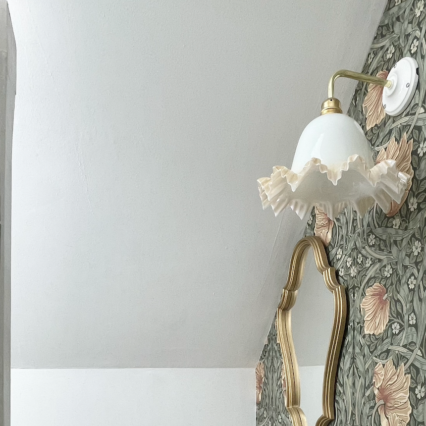 Globe en verre vintage applique murale