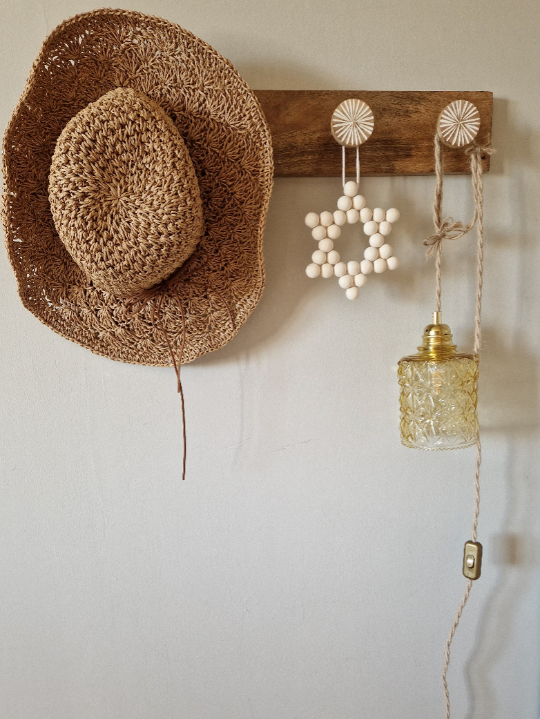 Lampe Baladeuse vintage suspendue patere