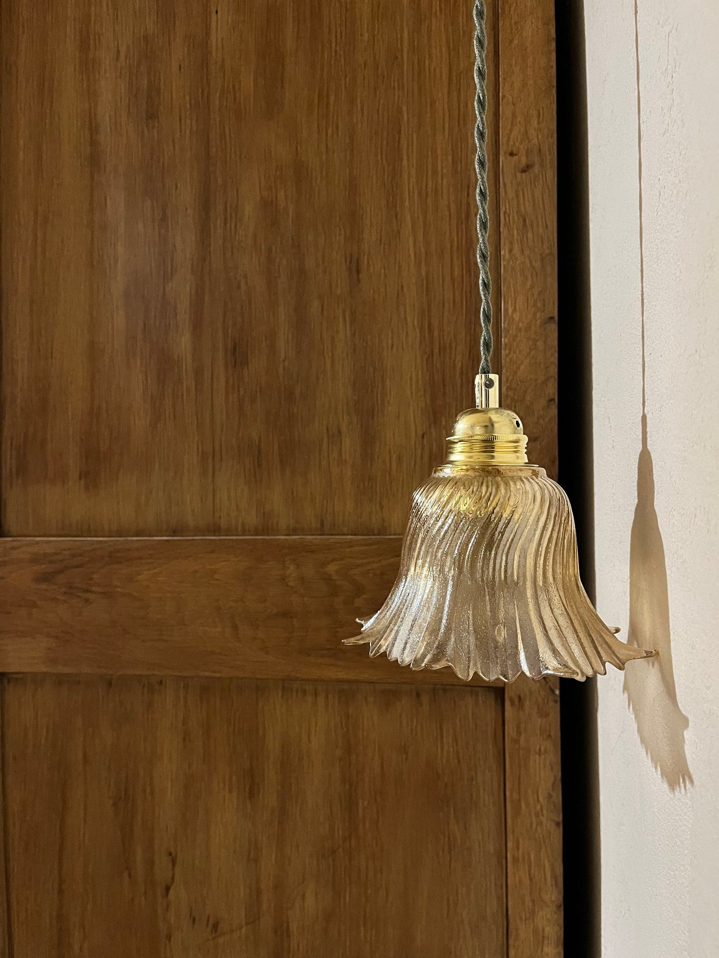 Isée - Globe en verre pour lampe baladeuse vintage personnalisée sur mesure - lesmimieres