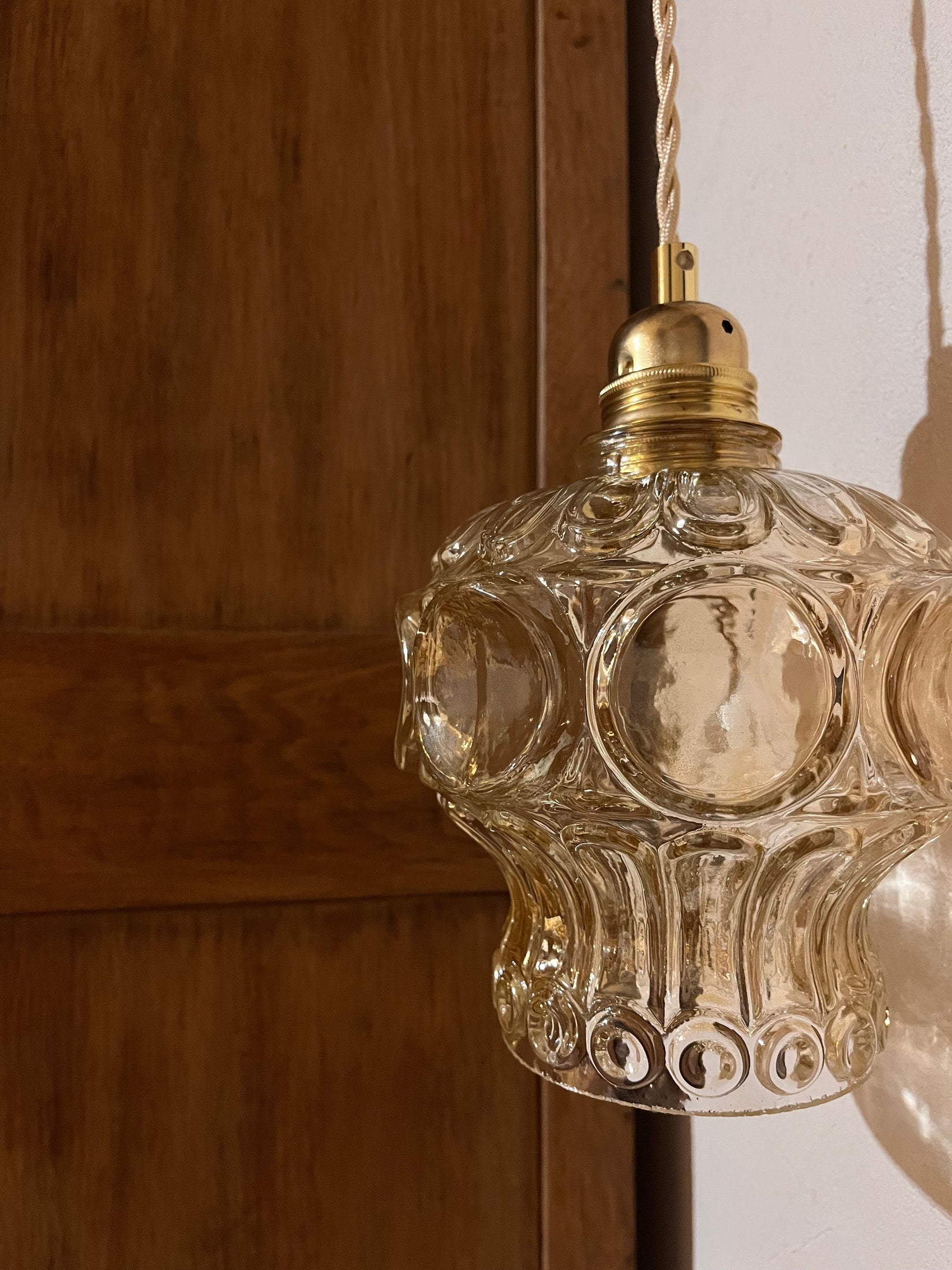 Caroline - Globe en verre pour lampe vintage personnalisée sur mesure - lesmimieres