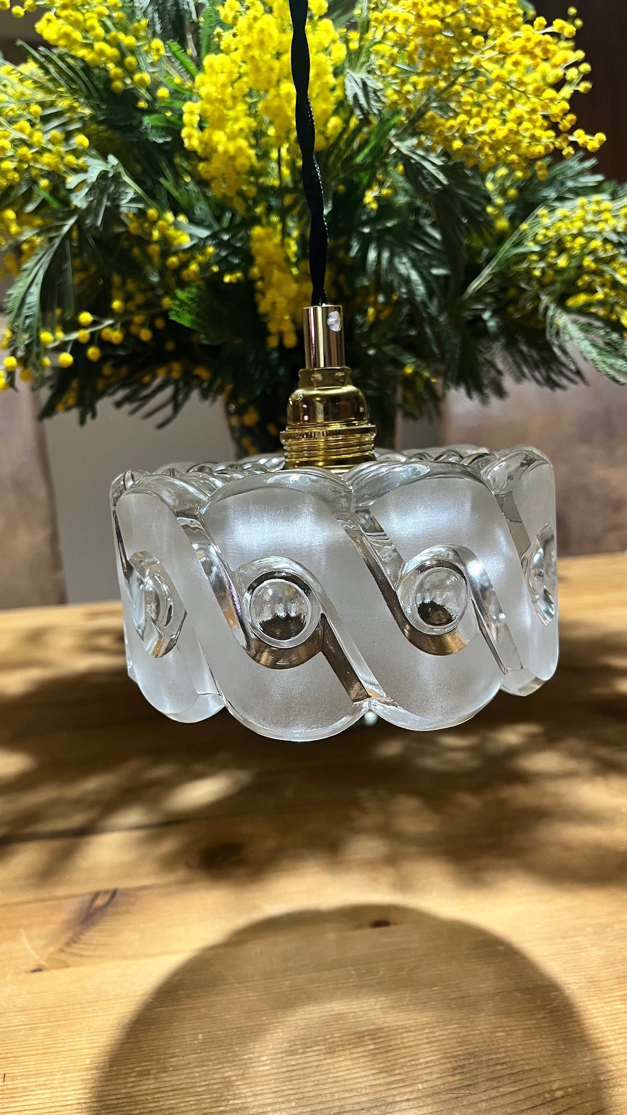 Ilda - Globe en verre pour lampe baladeuse vintage personnalisée sur mesure - lesmimieres