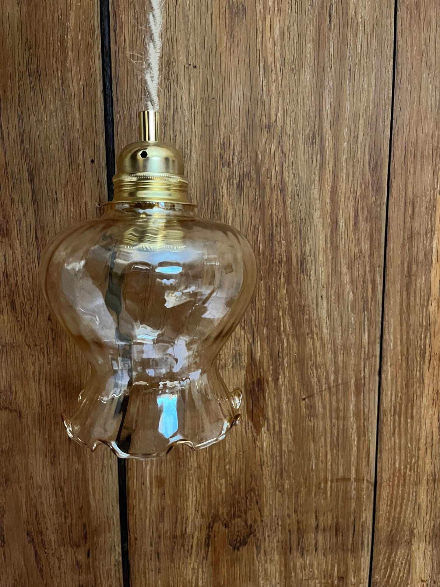 Huguette - Globe en verre pour lampe vintage personnalisée sur mesure - lesmimieres