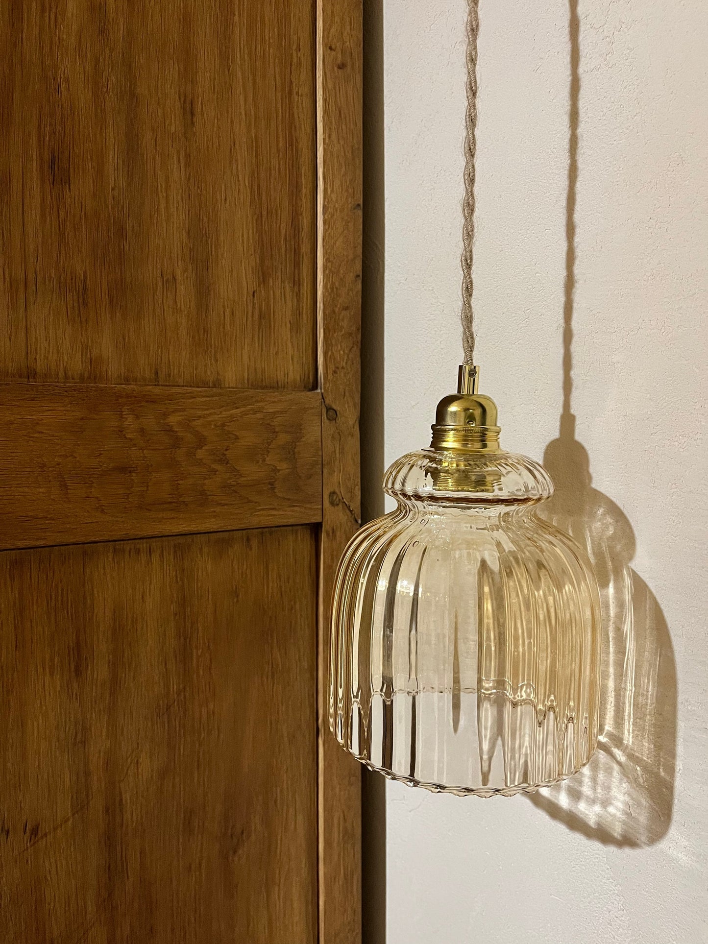 Emmanuelle - Globe en verre pour lampe vintage personnalisée sur mesure - lesmimieres