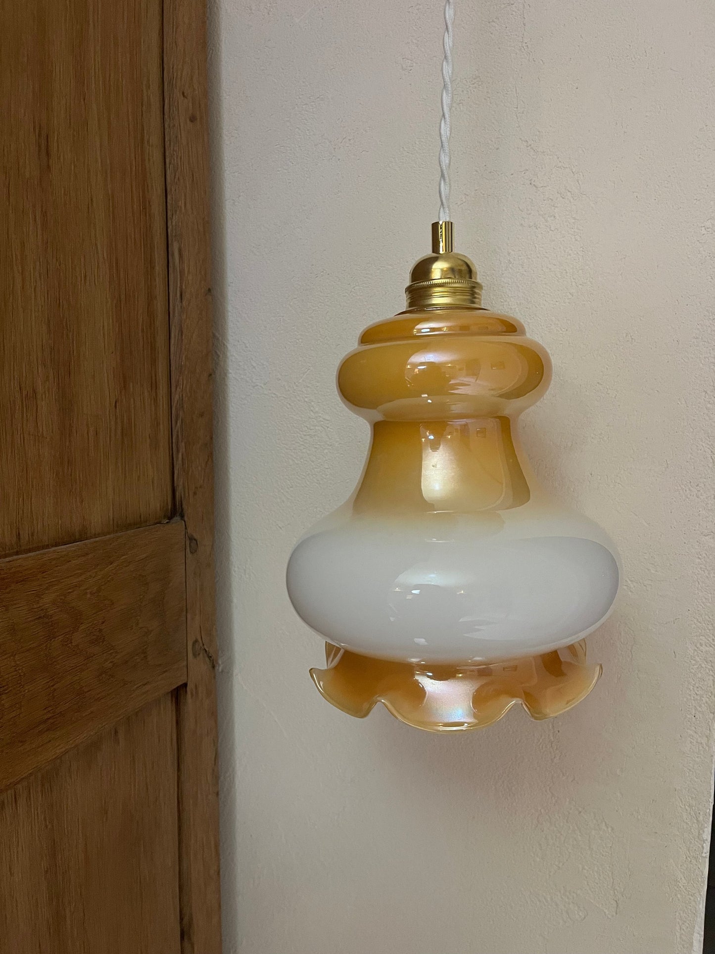 Hortense - Globe en verre pour lampe baladeuse vintage personnalisée sur mesure - lesmimieres