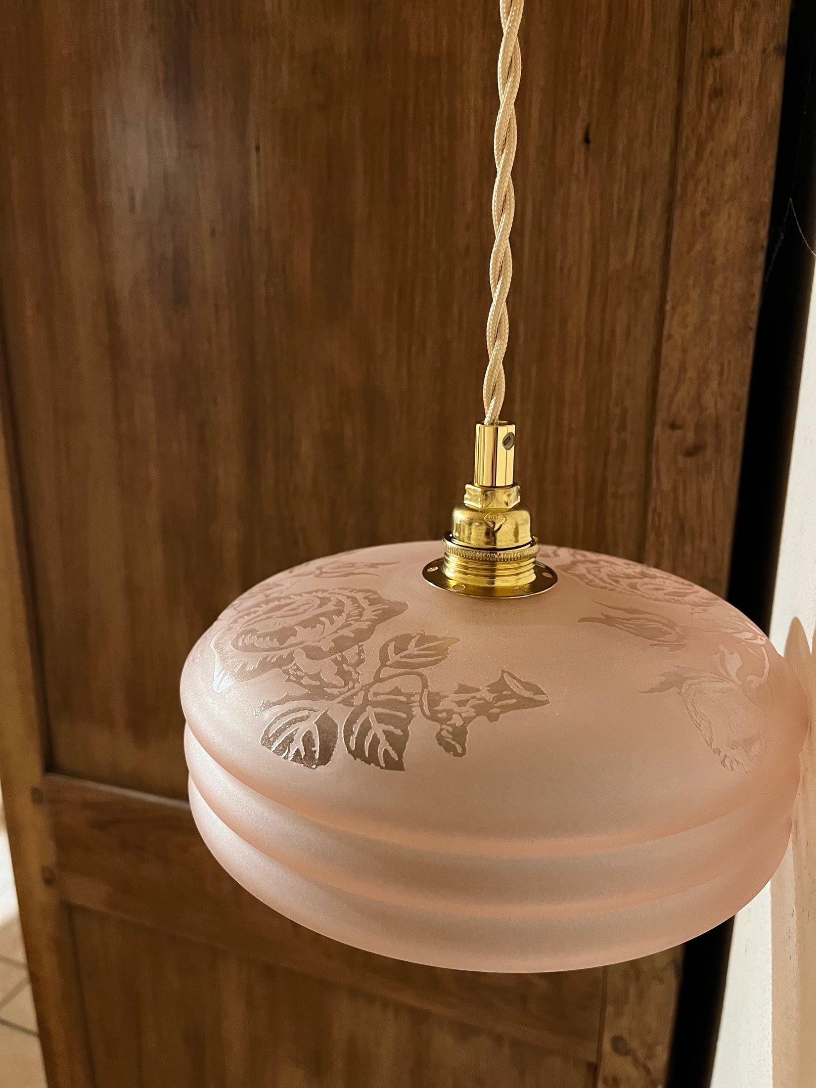 Grace - Globe en verre pour lampe vintage personnalisée sur mesure - lesmimieres