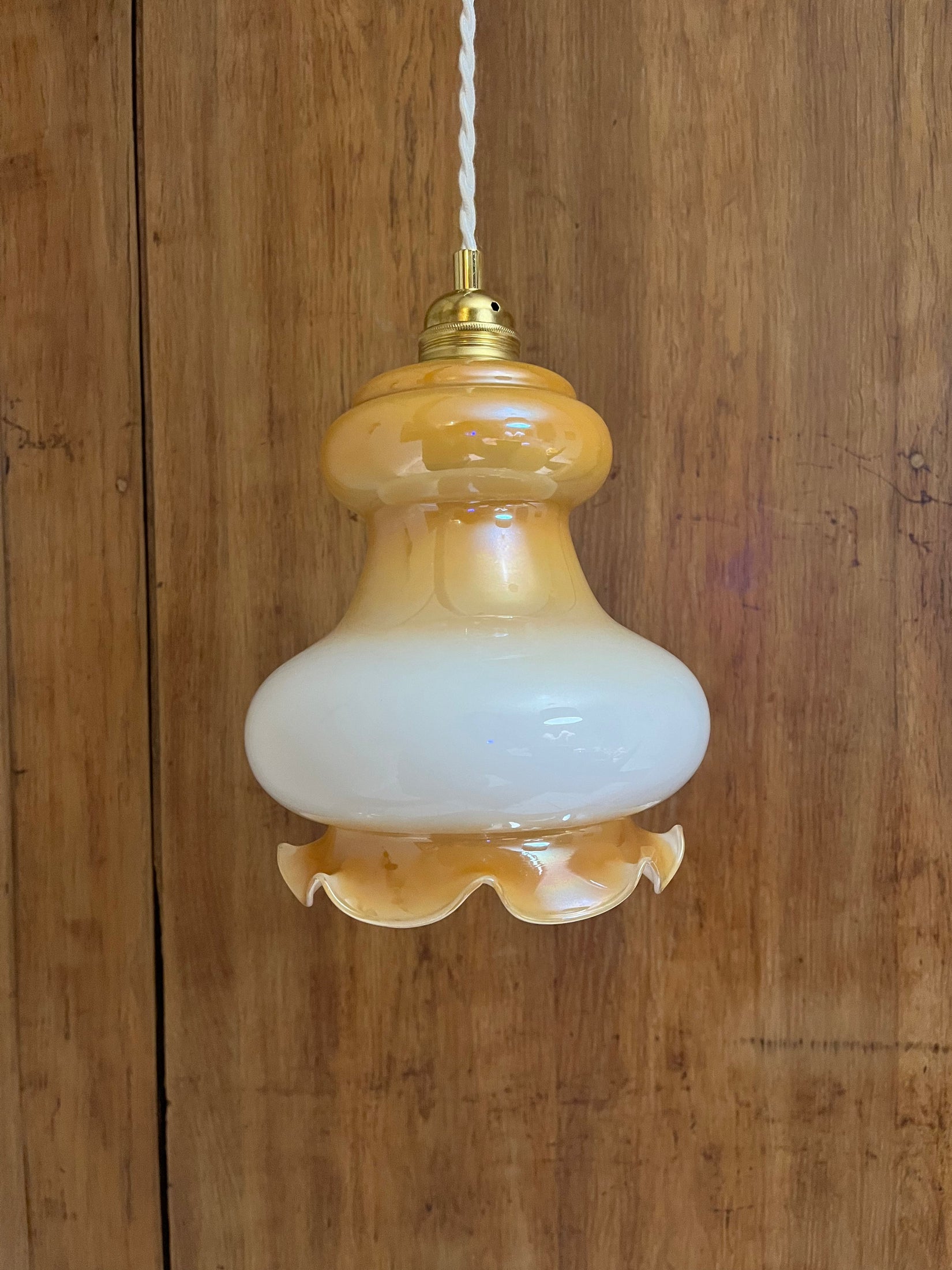 Hortense - Globe en verre pour lampe baladeuse vintage personnalisée sur mesure - lesmimieres