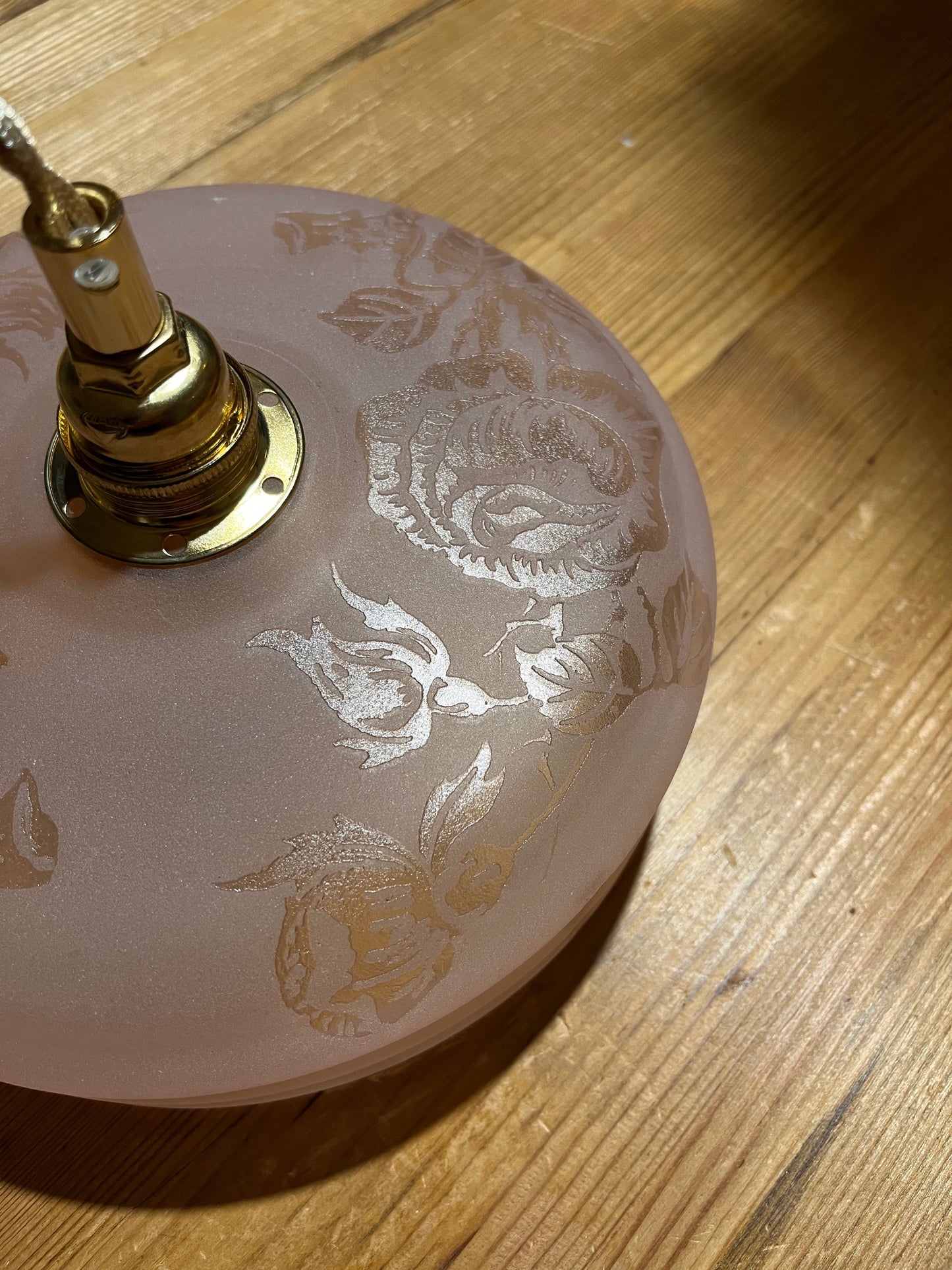 Grace - Globe en verre pour lampe vintage personnalisée sur mesure - lesmimieres