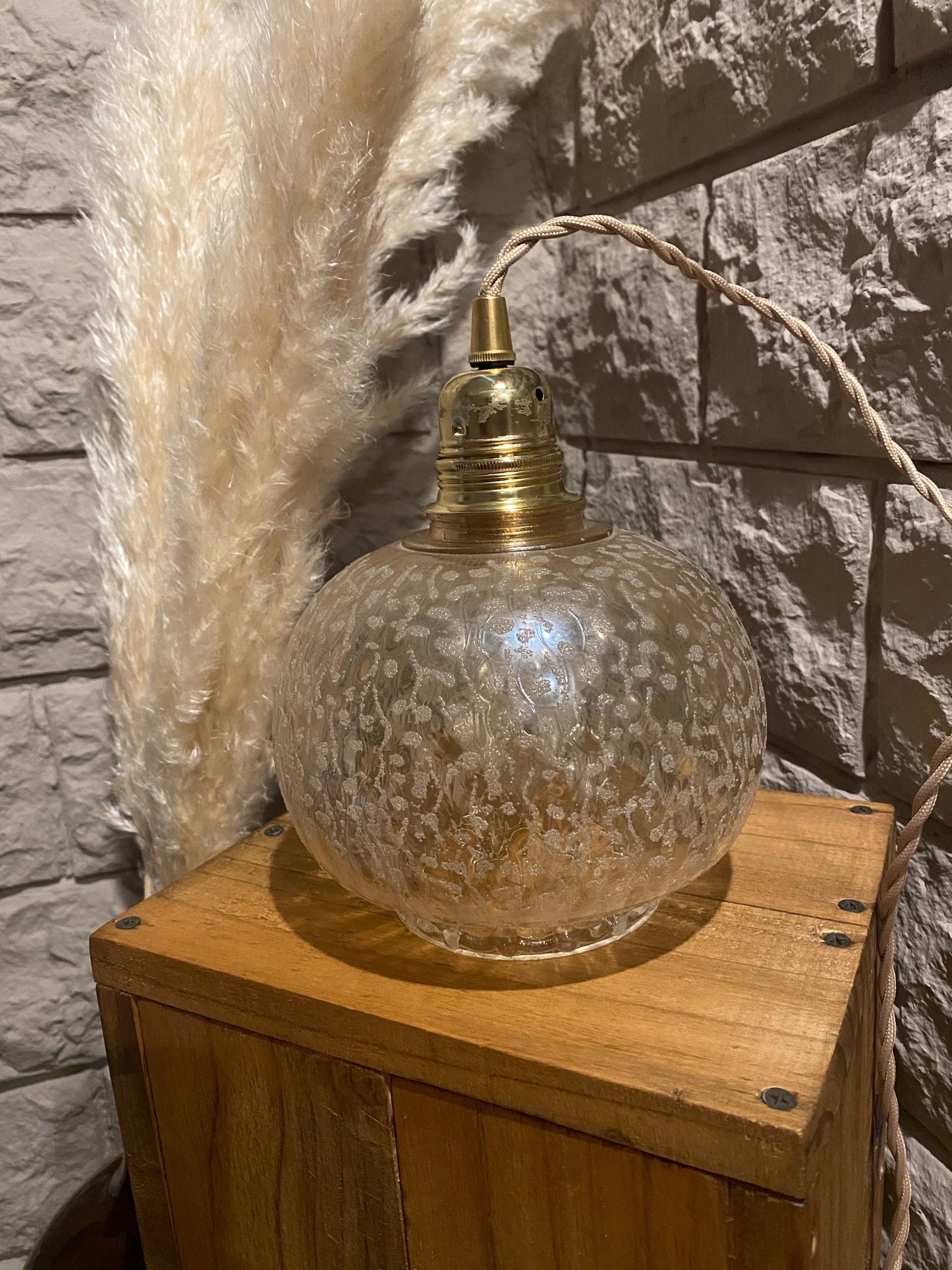 Luminaire suspension vintage rita les mimieres