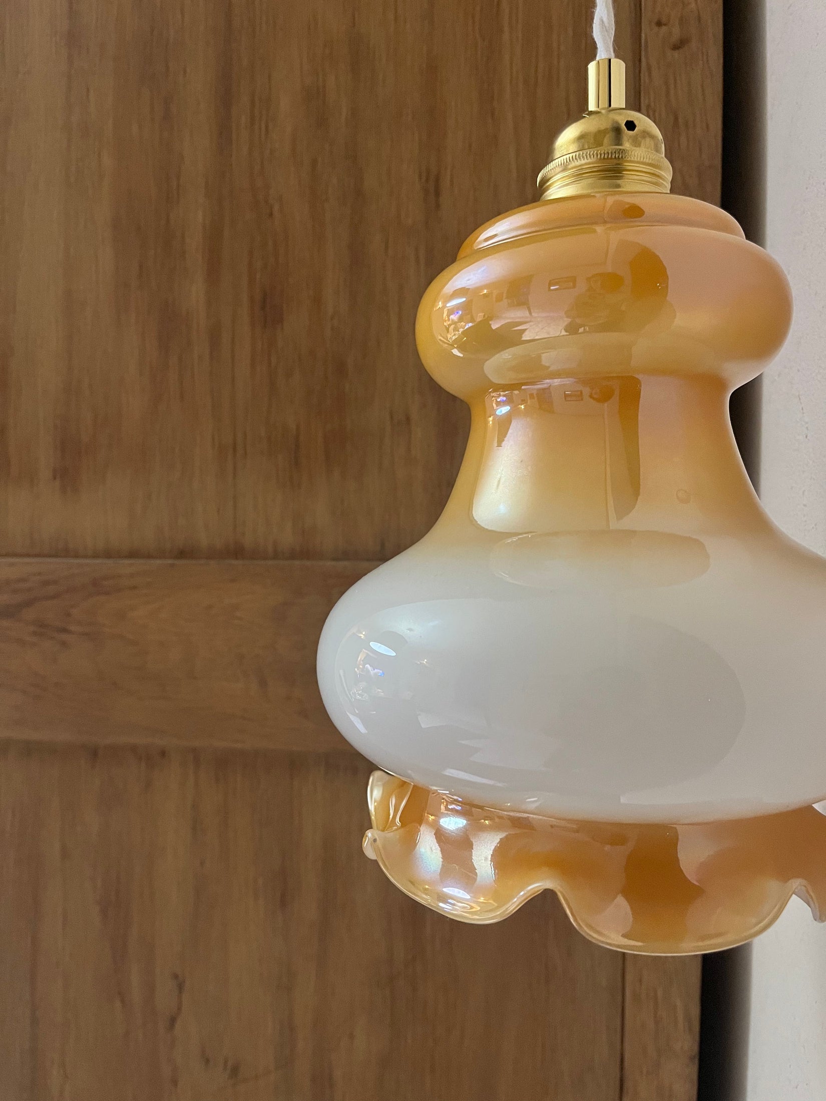 Hortense - Globe en verre pour lampe baladeuse vintage personnalisée sur mesure - lesmimieres