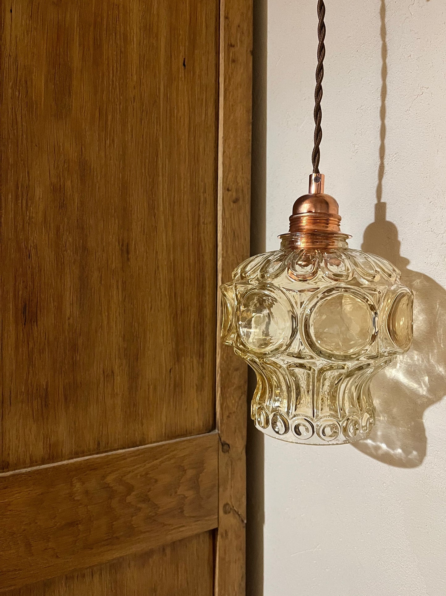 Caroline - Globe en verre pour lampe vintage personnalisée sur mesure - lesmimieres