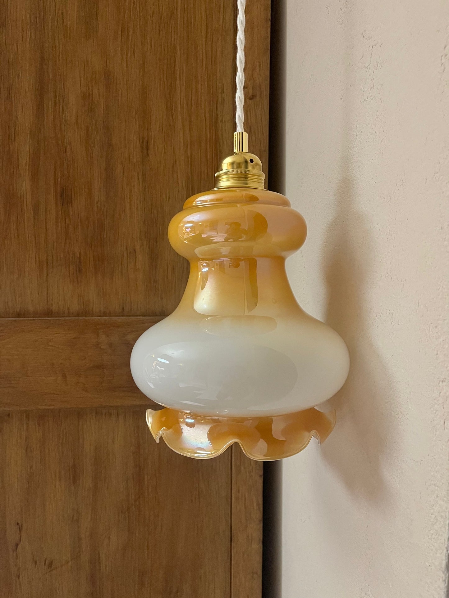 Hortense - Globe en verre pour lampe baladeuse vintage personnalisée sur mesure - lesmimieres