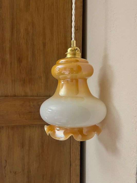 Hortense - Globe en verre pour lampe baladeuse vintage personnalisée sur mesure - lesmimieres