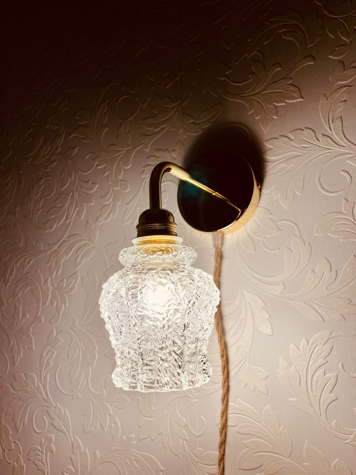 applique murale vintage avec cable