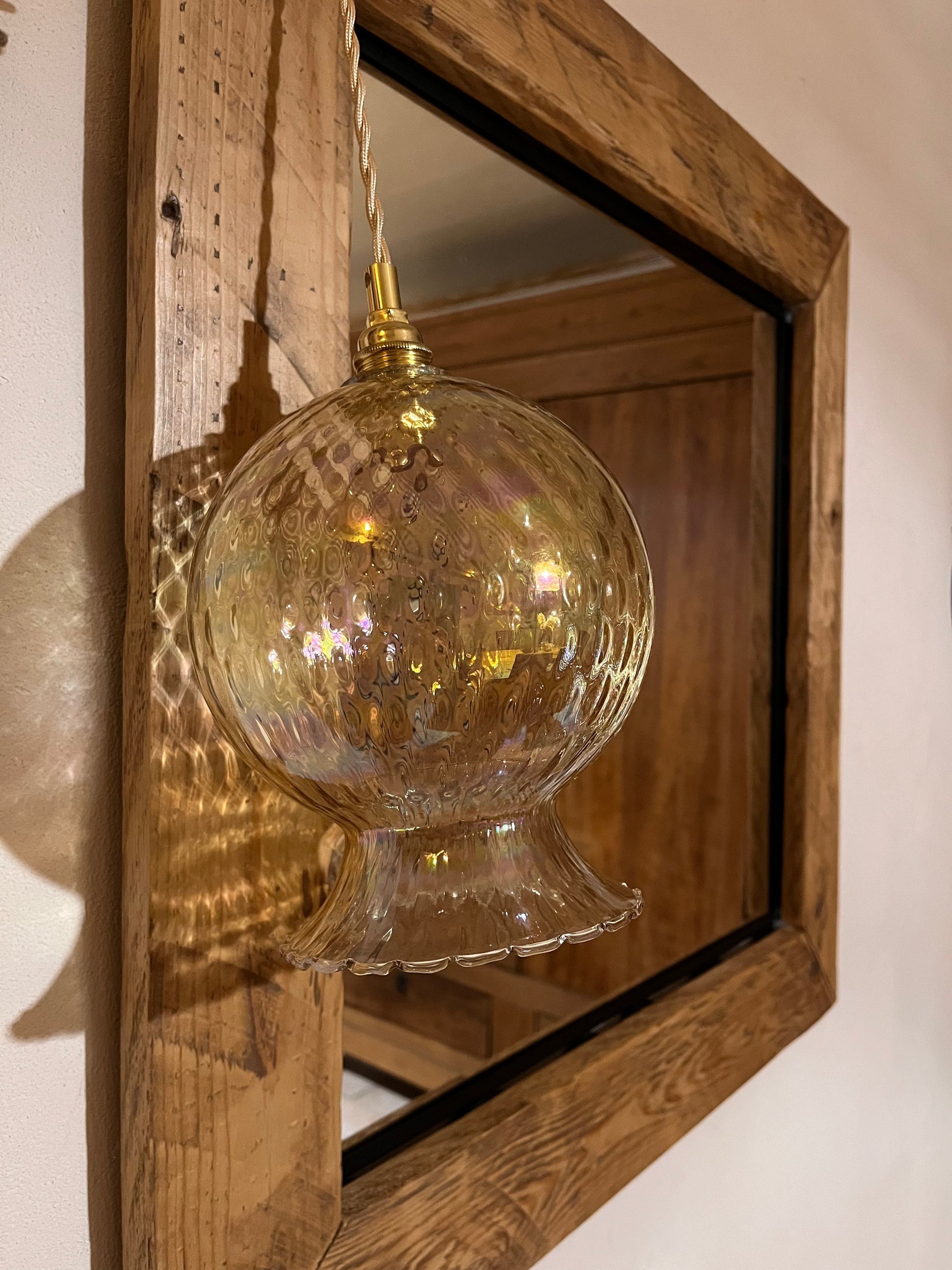 Donna - Globe en verre pour lampe vintage personnalisée sur mesure - lesmimieres