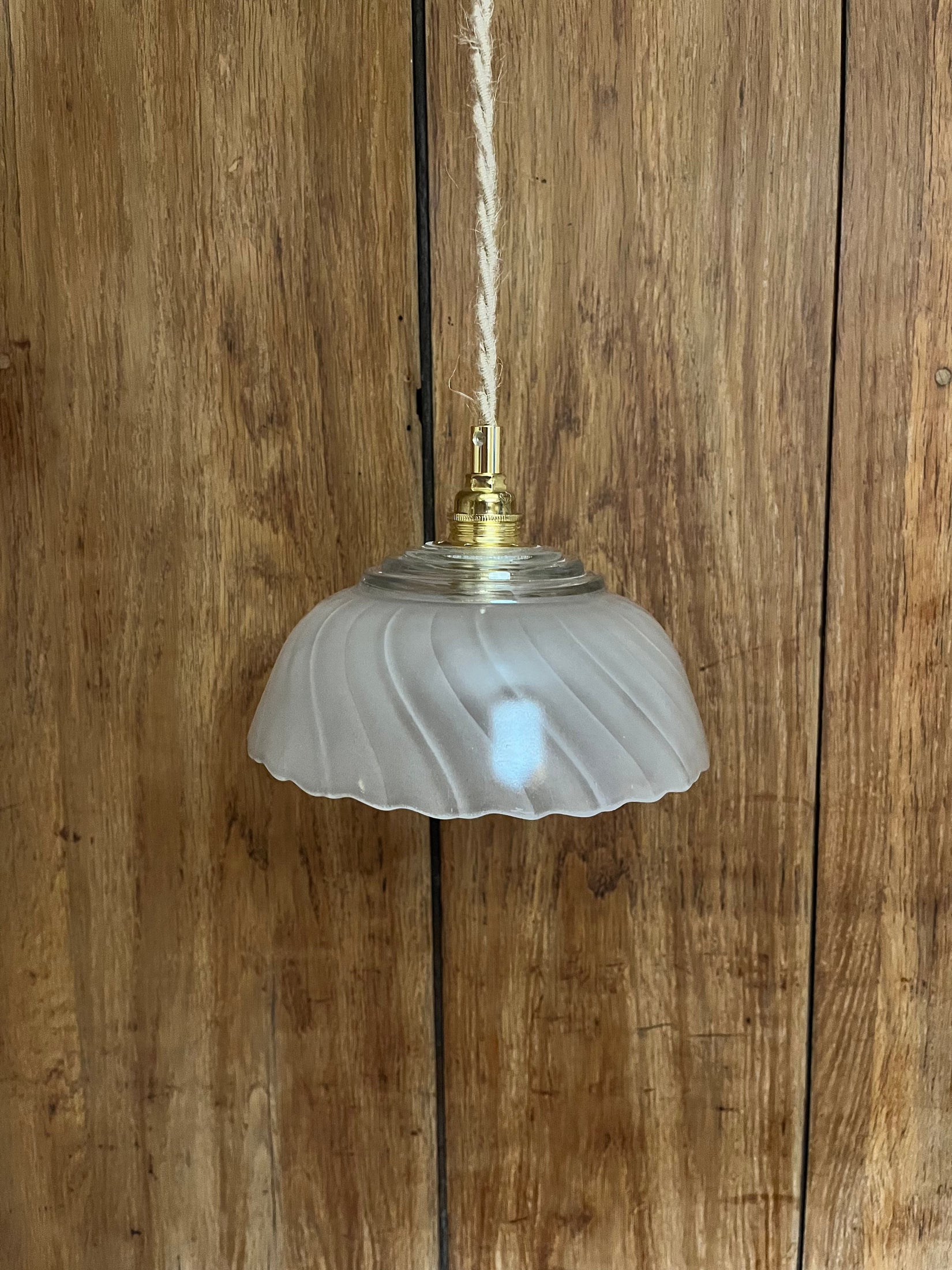 Géraldine- Globe en verre pour lampe vintage personnalisée sur mesure - lesmimieres