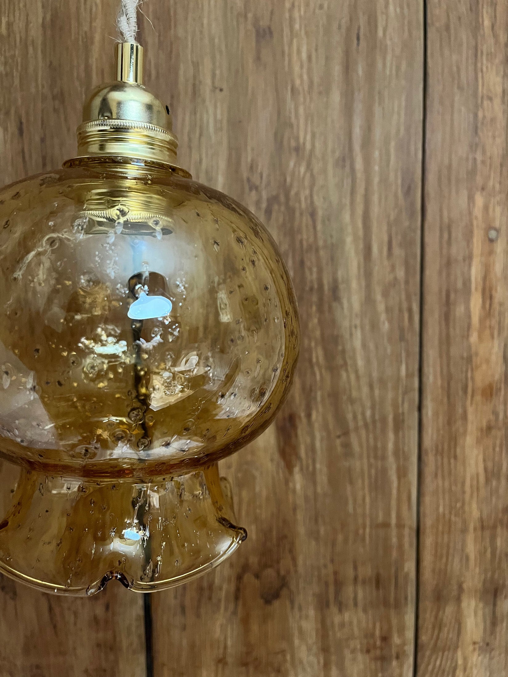 Augusta - Globe en verre pour lampe vintage personnalisée sur mesure - lesmimieres