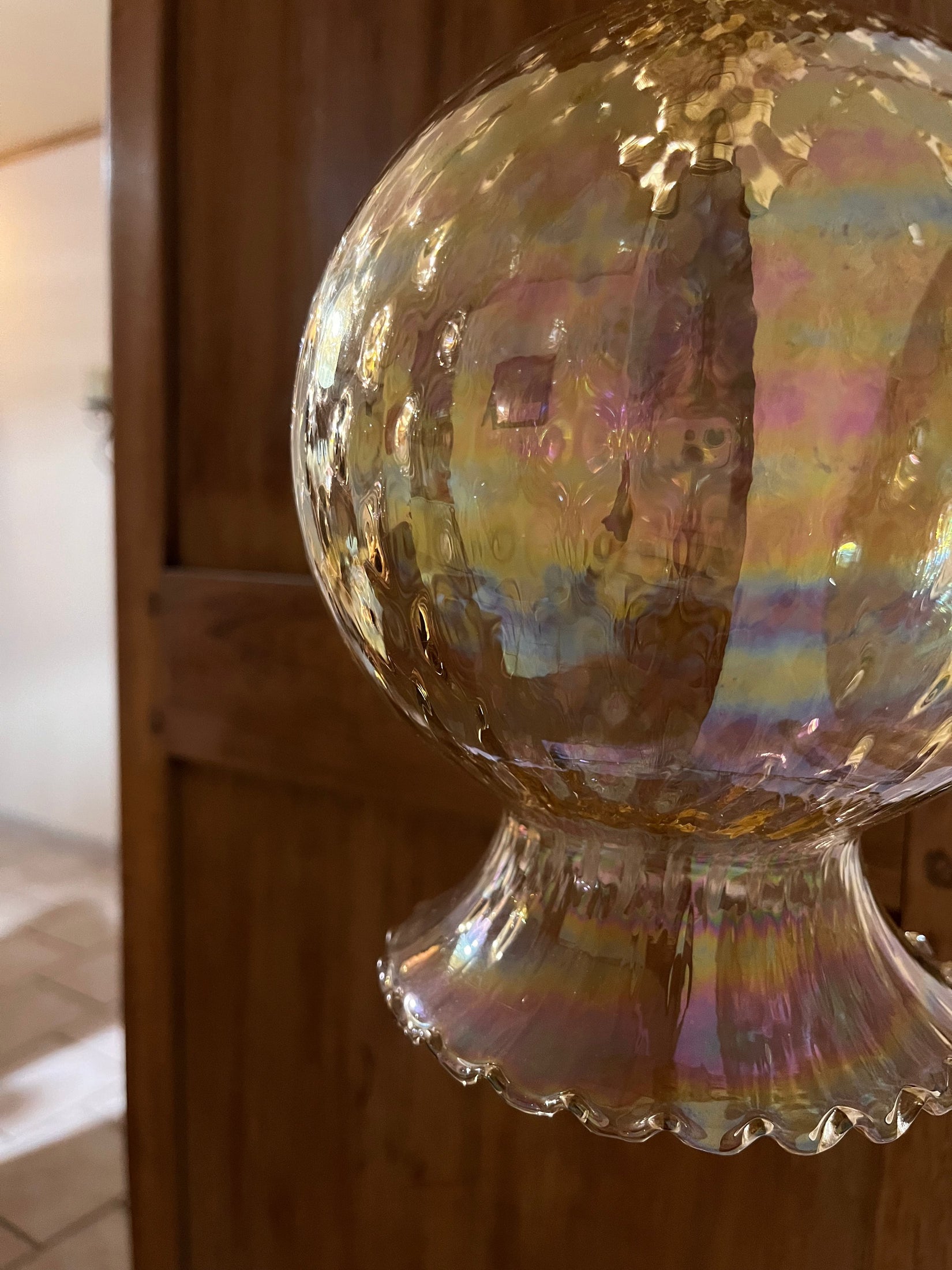 Donna - Globe en verre pour lampe vintage personnalisée sur mesure - lesmimieres