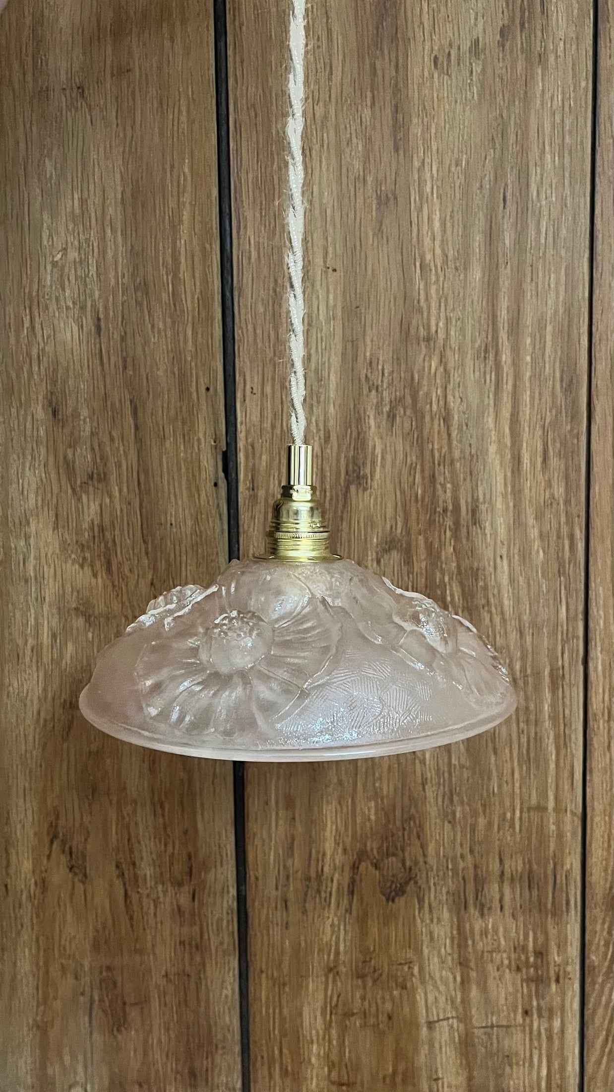 Dahlia - Globe en verre pour lampe vintage personnalisée sur mesure - lesmimieres