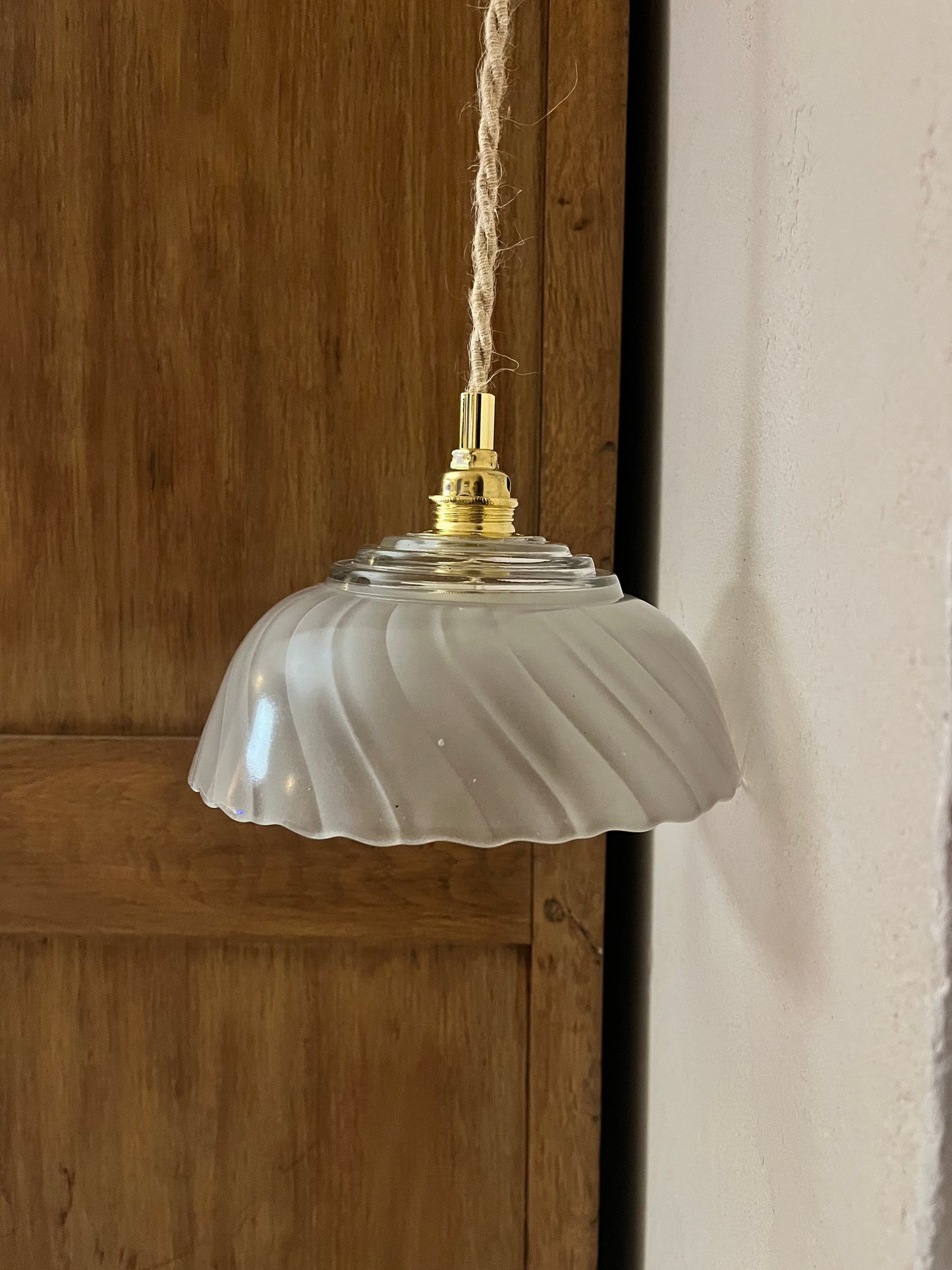 Géraldine- Globe en verre pour lampe vintage personnalisée sur mesure - lesmimieres