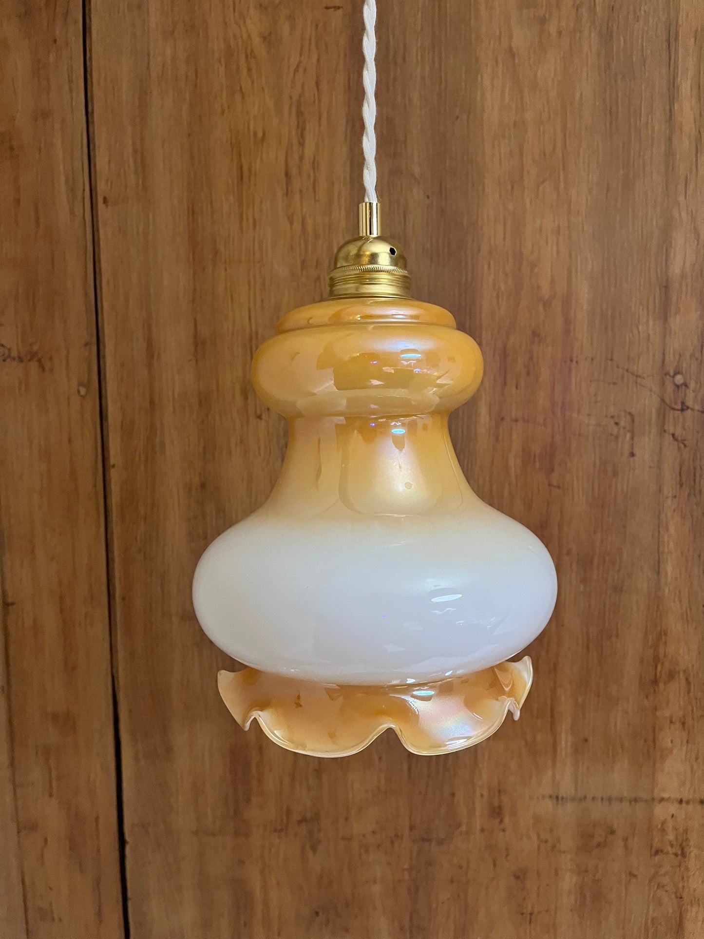 Hortense - Globe en verre pour lampe baladeuse vintage personnalisée sur mesure - lesmimieres